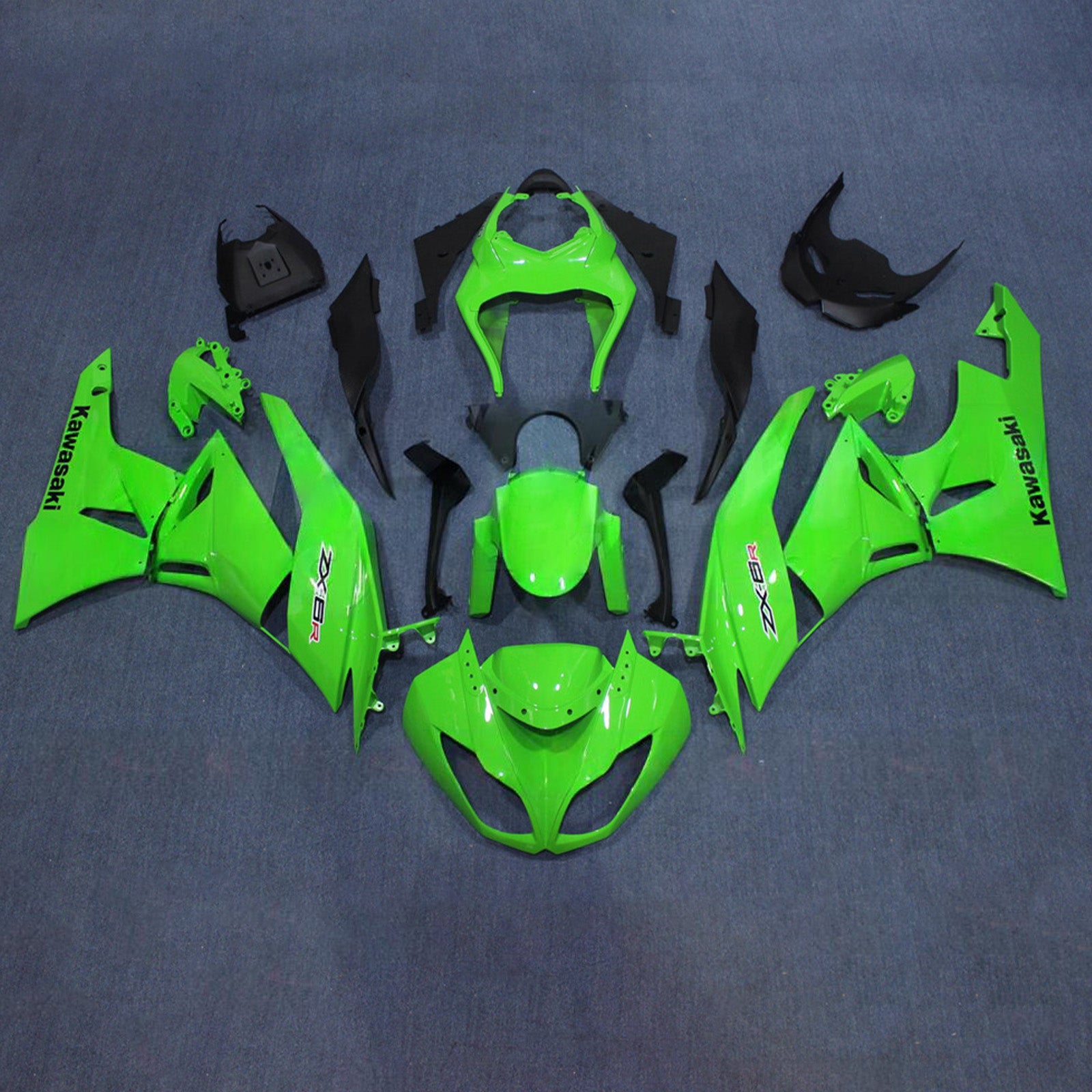 Injection Fairing Kit Bodywork Plastic ABS fit For Kawasaki ZX6R 636 2009-2012