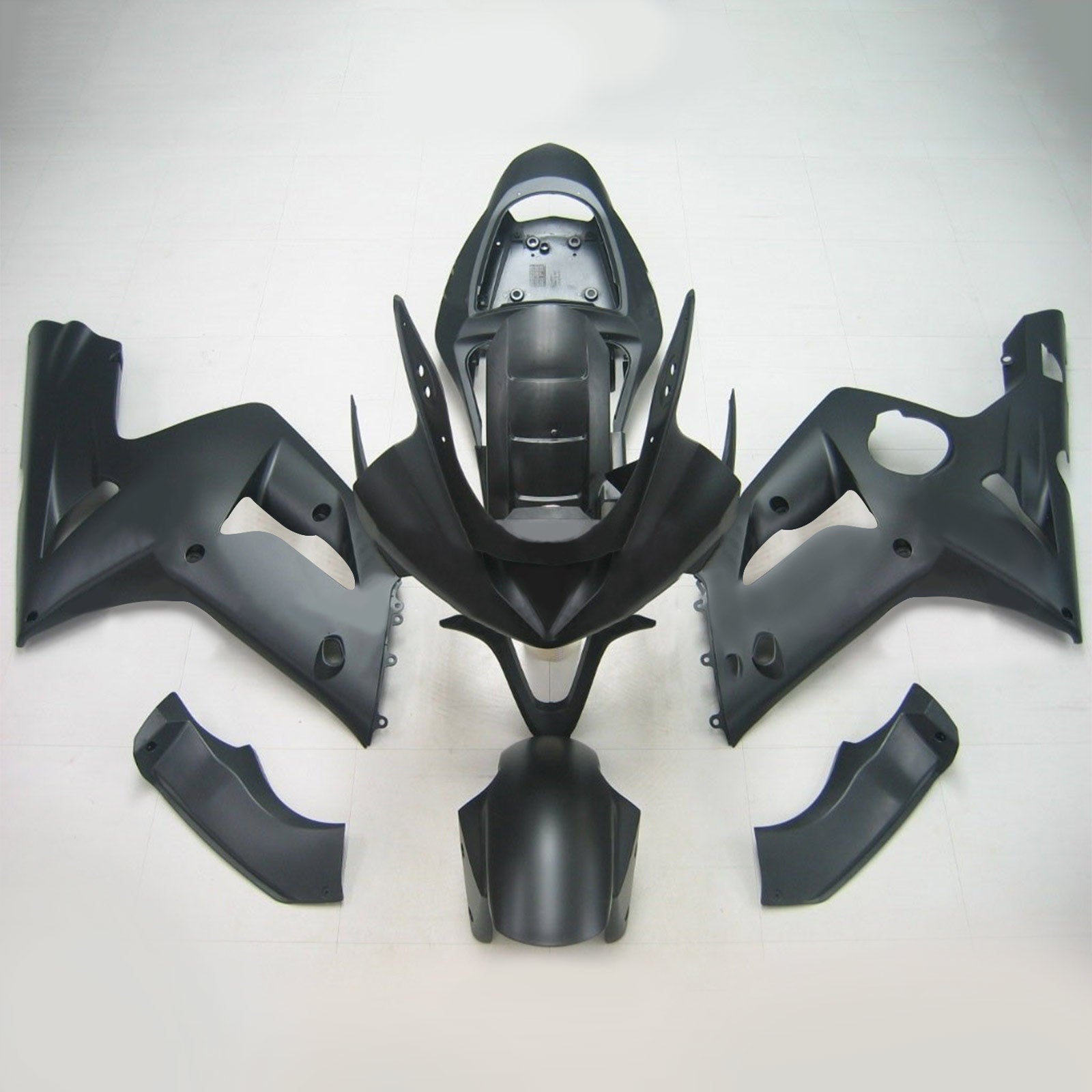 2003-2004 KAWASAKI ZX6R 636 AMOTOPART INJECTION CAURING KIT BORDONS PLASTIQUE ABS PLAST # 102