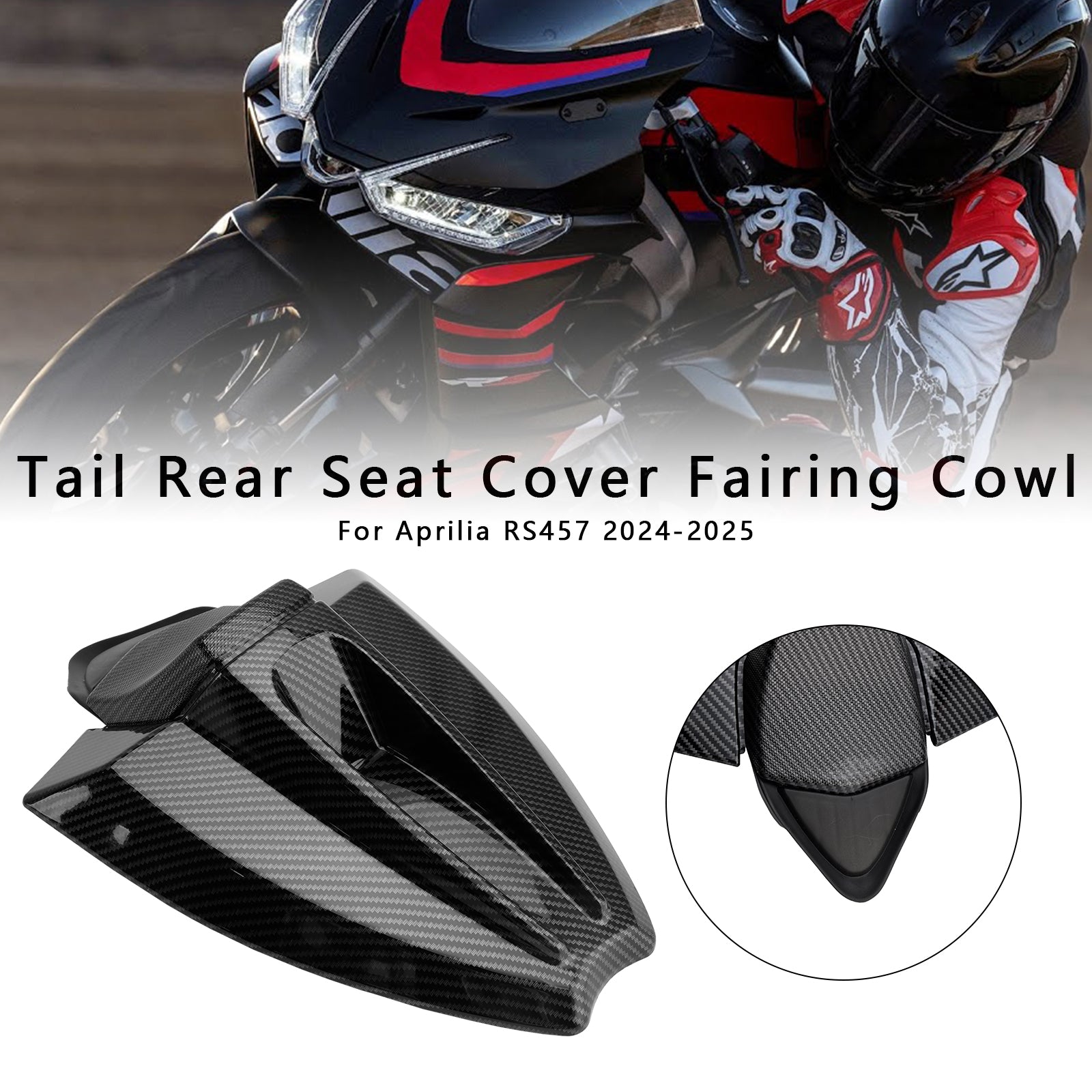 2024-2025 Aprilia Rs 457 Hale baksete deksel Fairing Cowl