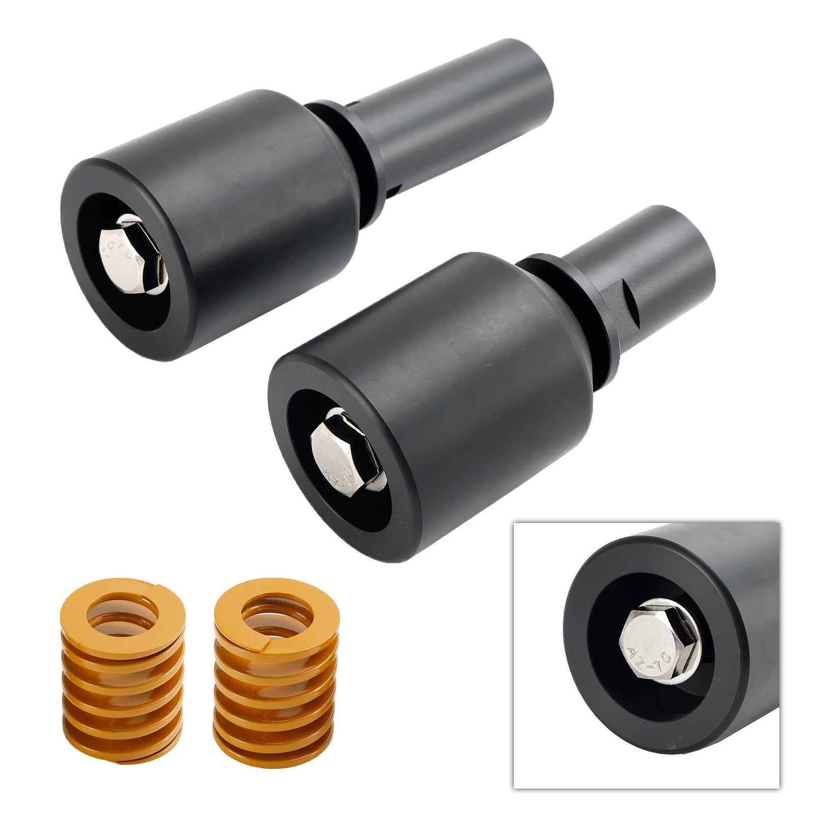 2023-2024 KAWASAKI ZX-4RR Cadre d'aluminium Crash Clash Slider Protection Black