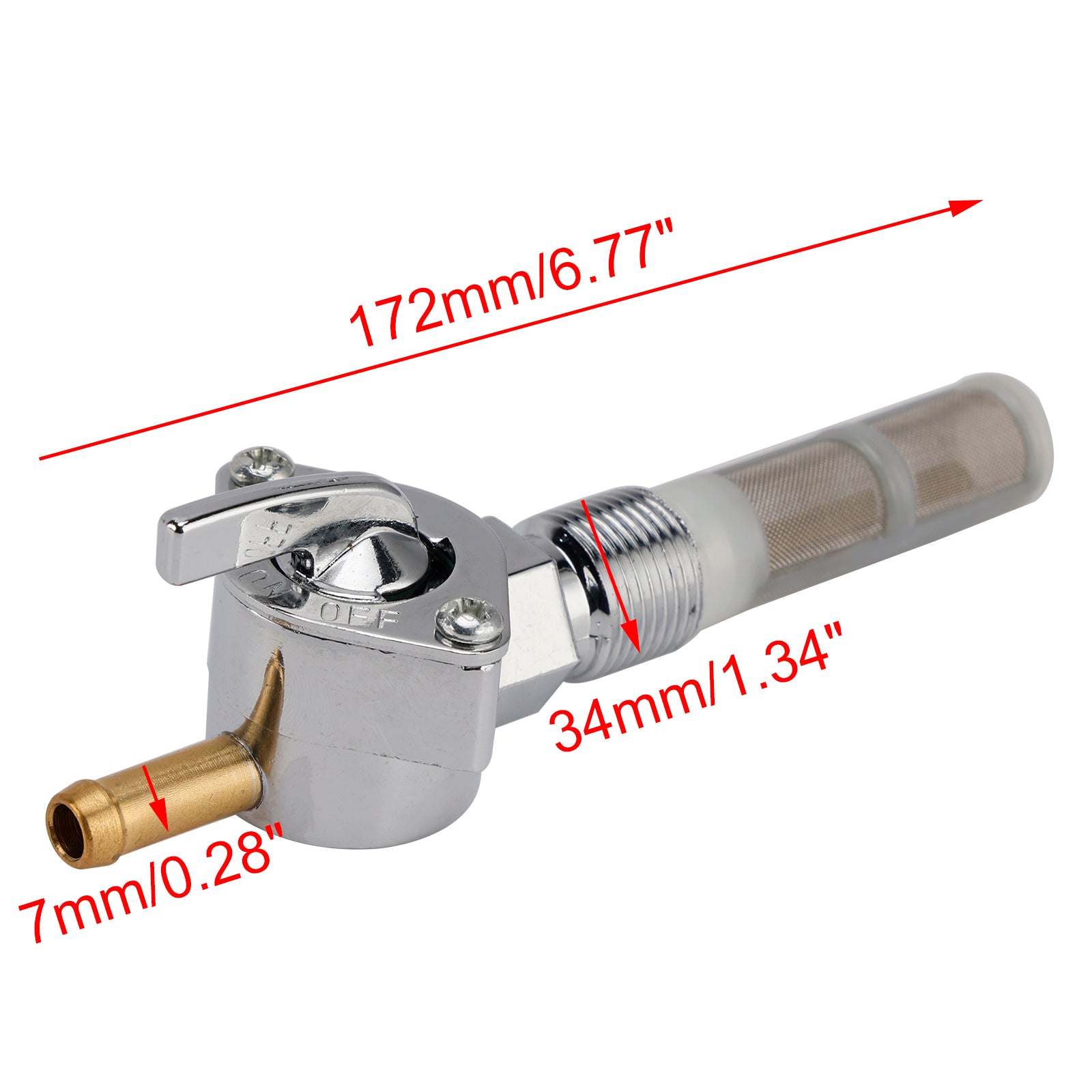 Gas Tank Fuel Cock Valve Petcock fit for Electra Glide FLFB FLHB FLHFB 1966-1969