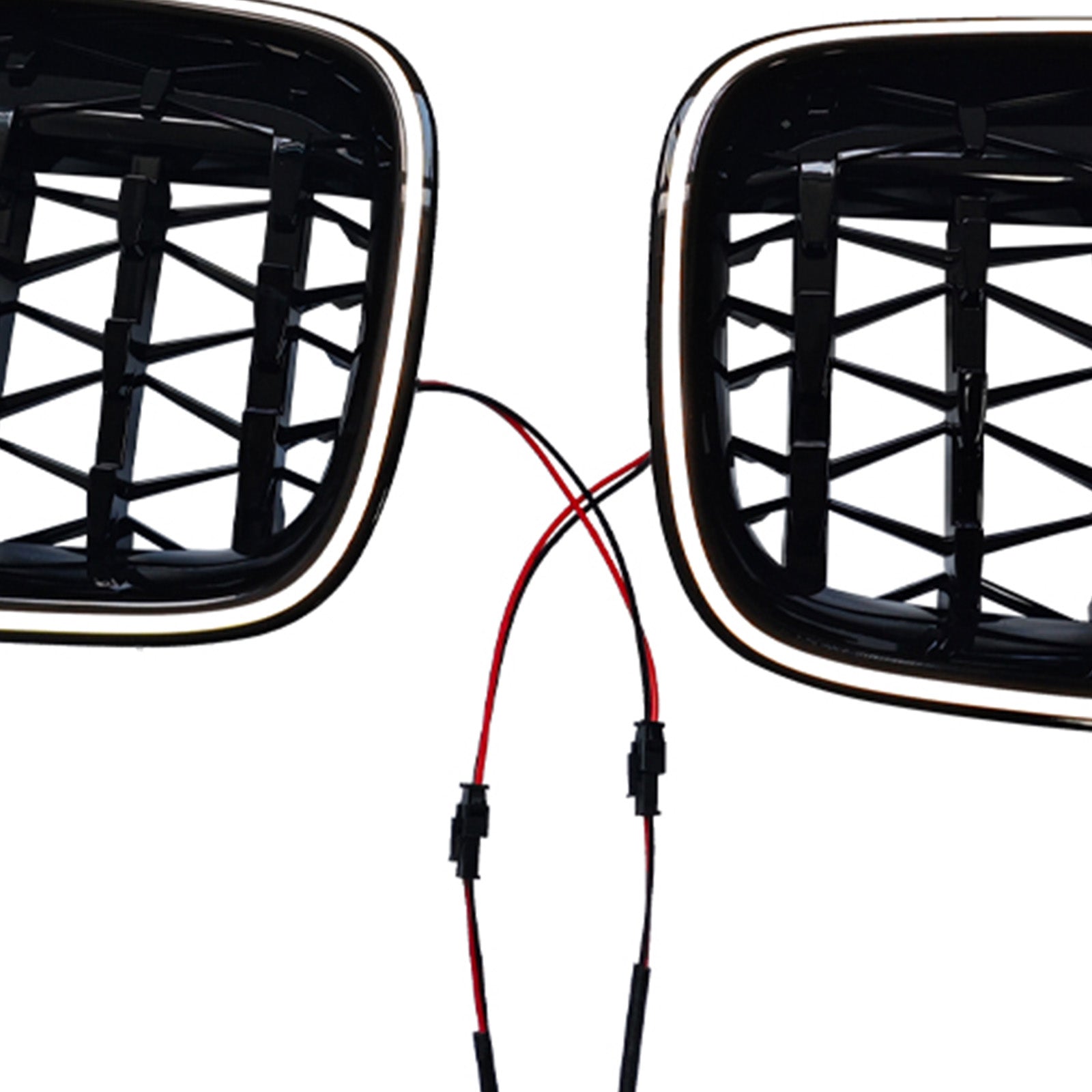 11.2009-02.2017 For BMW 5-Series F11 Touring Gloss Black Kidney Bumper Grill Grille 51137200727 51137200728
