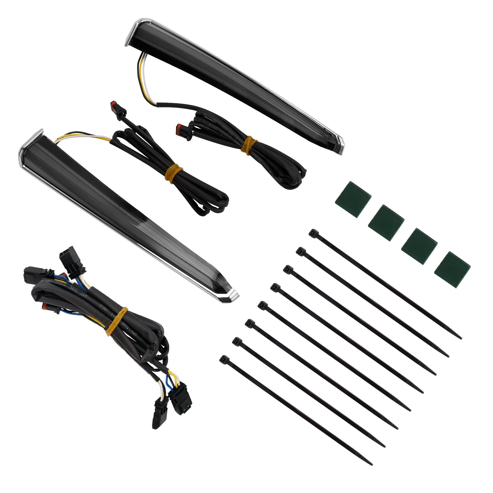 45801 Luces LED de carenado inferior Fang para Touring Road Glide 2014-2023 Cromo