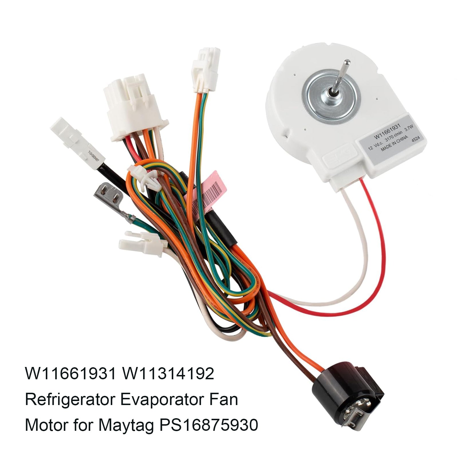 W11661931 W11314192 Moteur de ventilateur d'évaporateur de réfrigérateur Maytag PS16875930