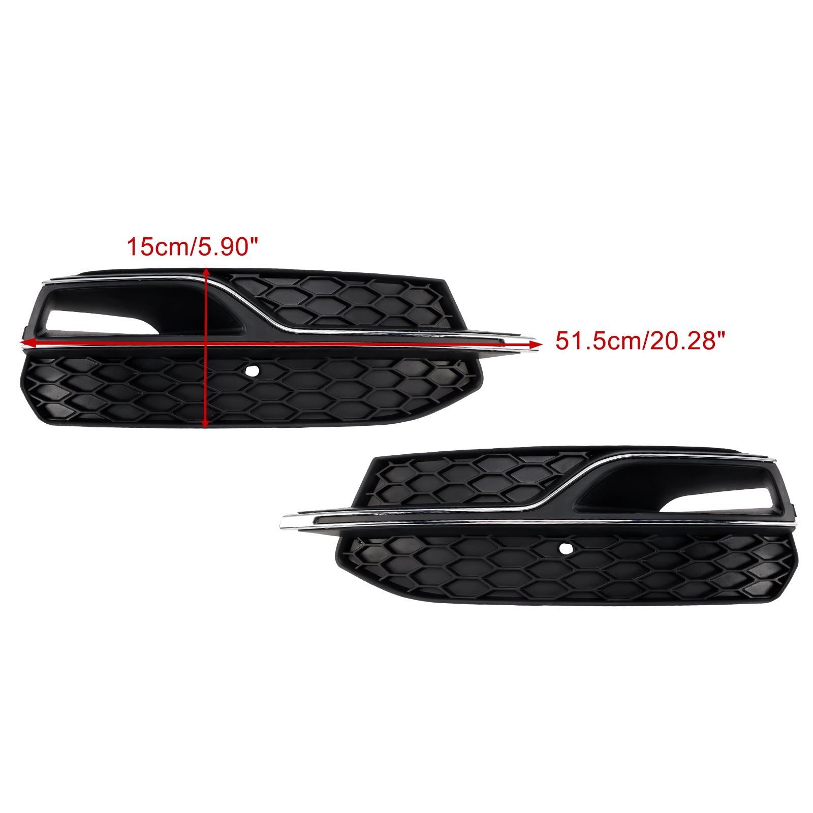 2013-2016 AUDI A3 S3 S3 Front inférieur inférieur de couverture lumineuse à la grille