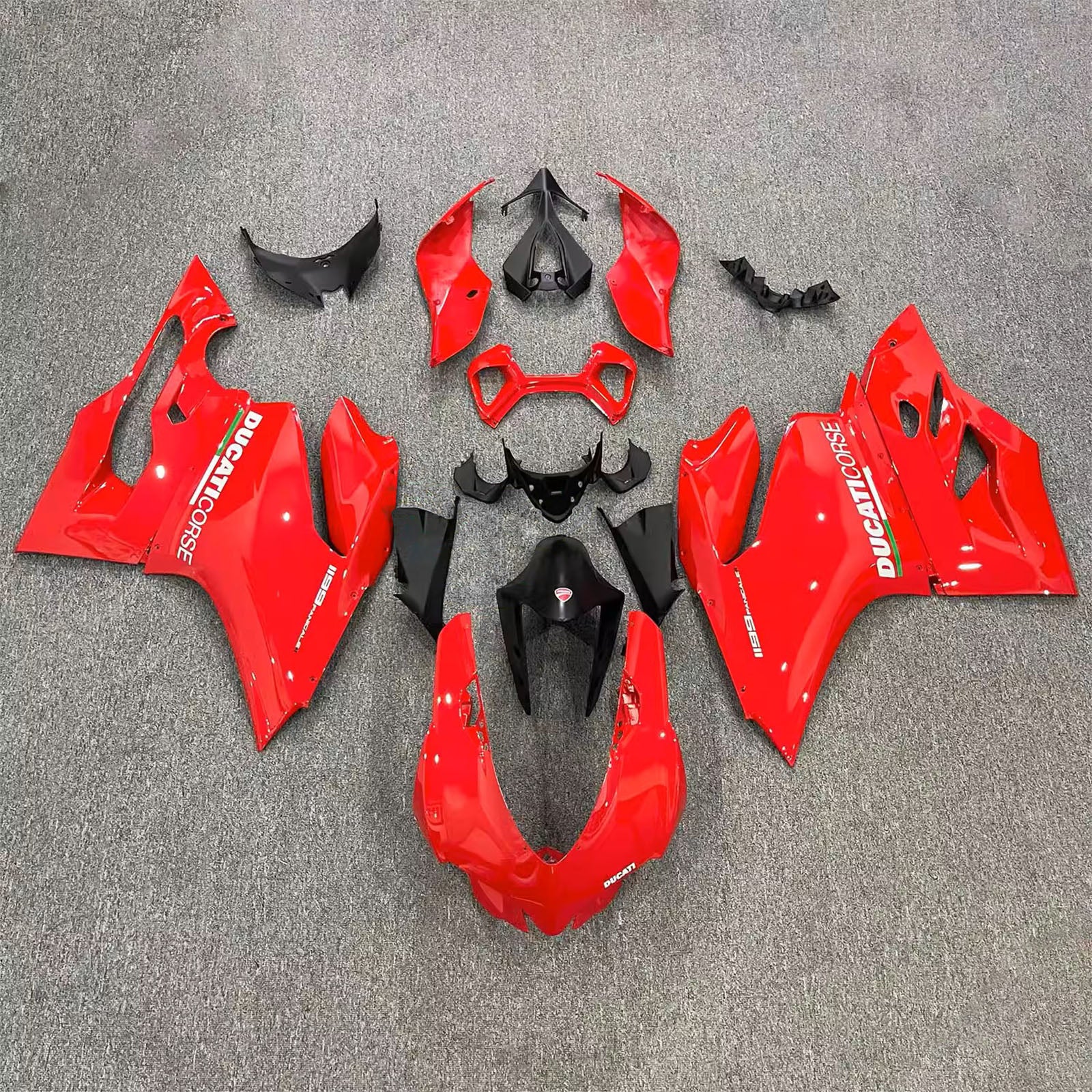 2012-2015 Ducati 1199 Injeksjon Fairing Kit Bodywork Plast Abs