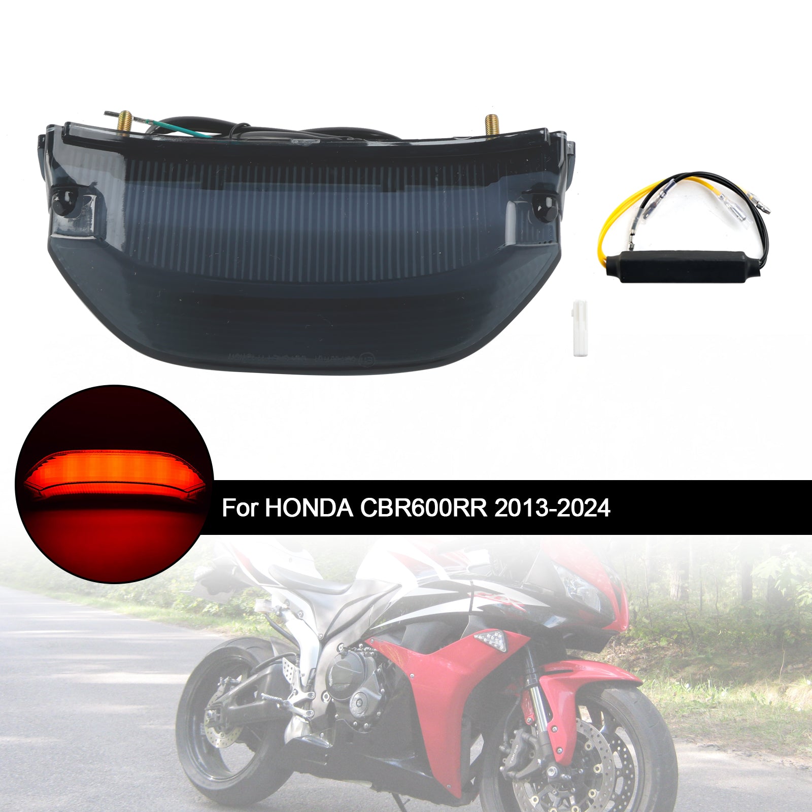 2013-2024 Honda CBR600RR LED bakhalebremsesignaler lys