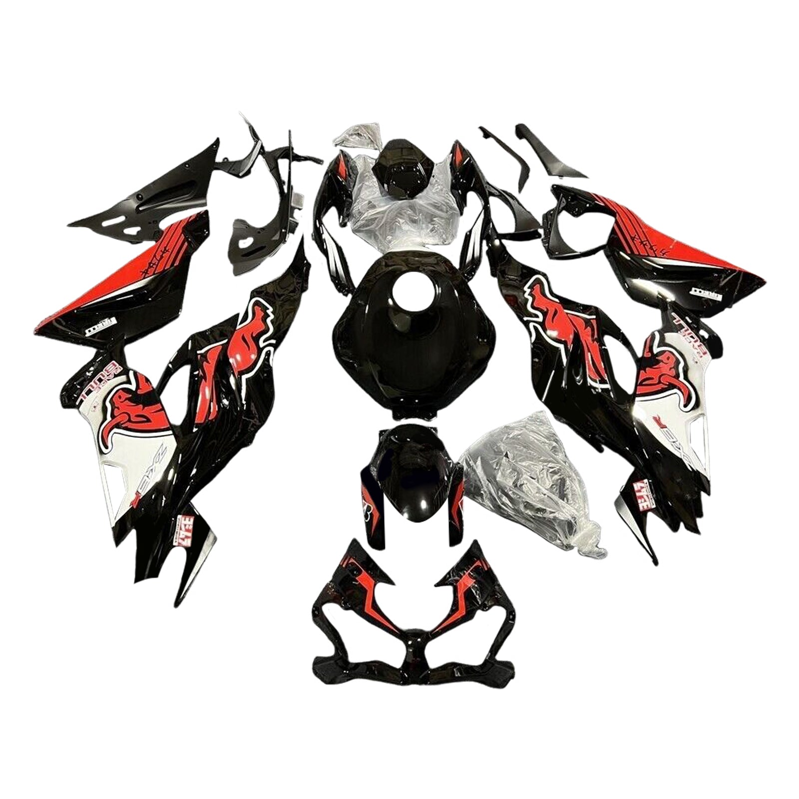 2019-2023 Kawasaki ZX6R Kit de camerage d'injection de camers de carrosserie en plastique