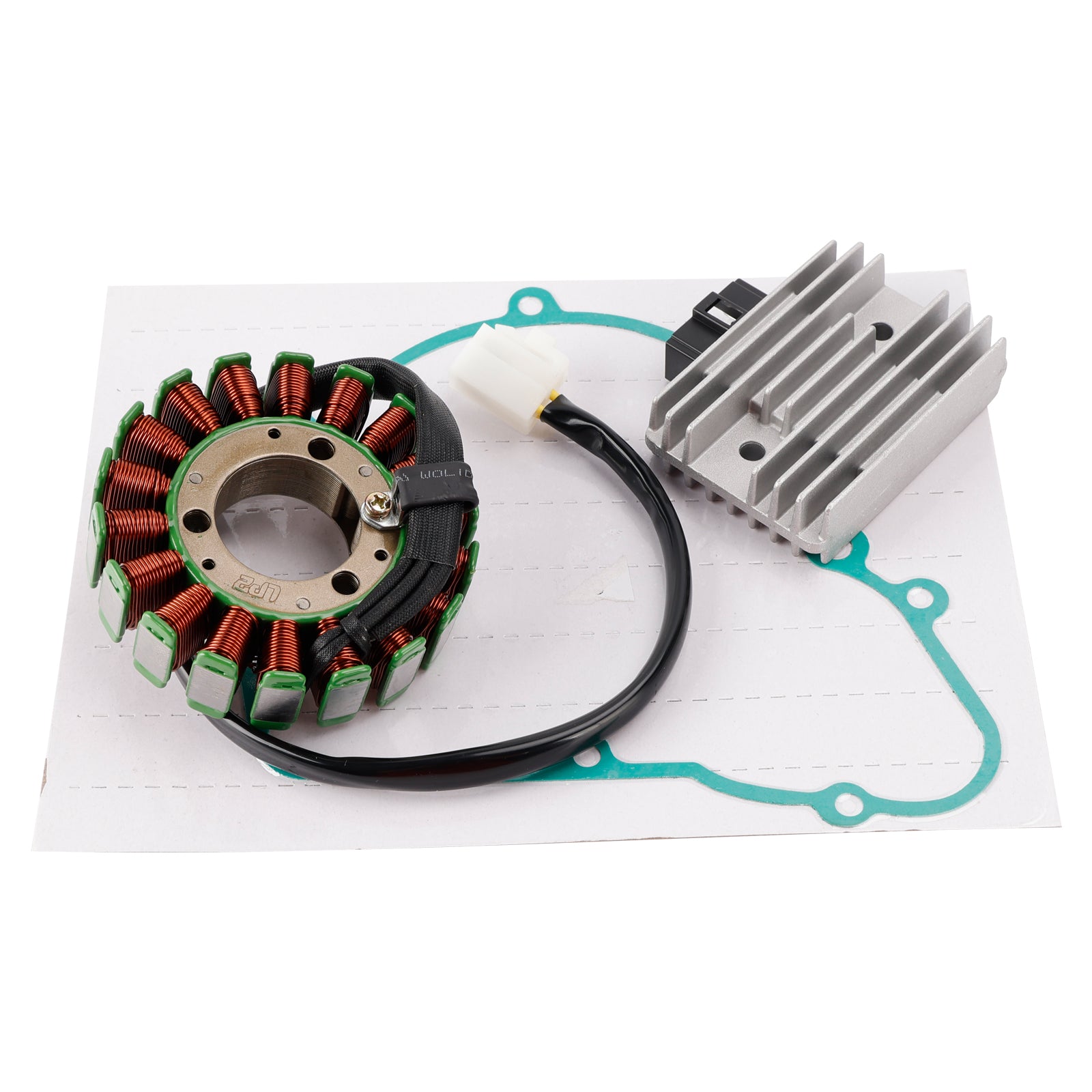 2003-2011 Kawasaki KLF250 Bayou 250 2WD Stator Regulator Rectifier & Gasket 21003-1287 11009-1672