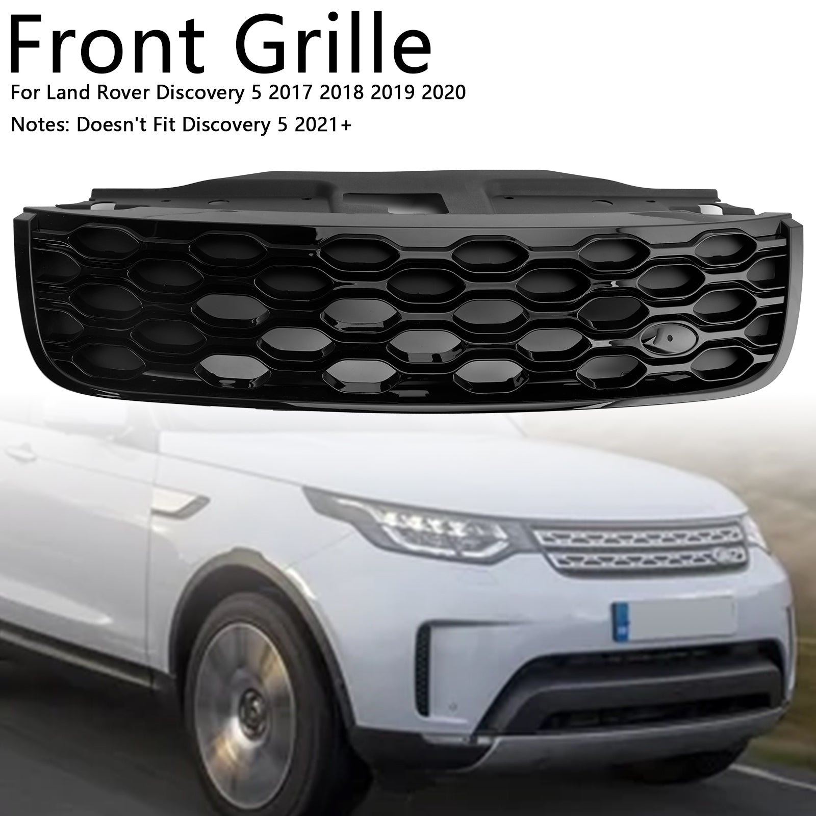 2017-2020 Land Rover Discovery 5 L462 Front Bumper Grill Grille Black