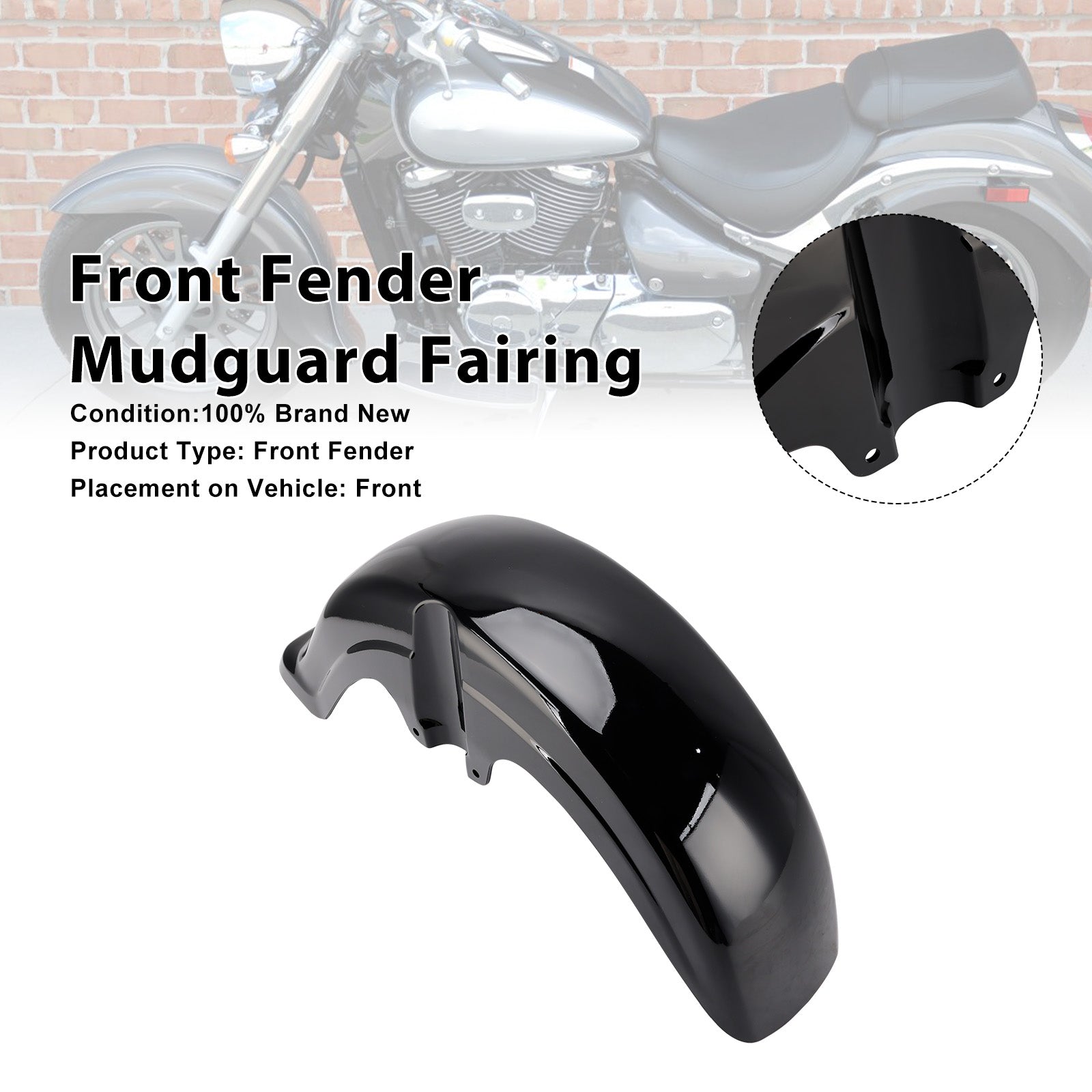 Carénage de garde-boue avant Suzuki Boulevard C50 2001-2017