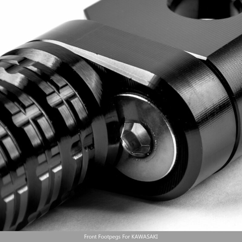 400 CNC KAWASAKI 300 FOOTPEGS 650 NINJA FRED R 250 1000 R BLAK GB FOOTRESTS