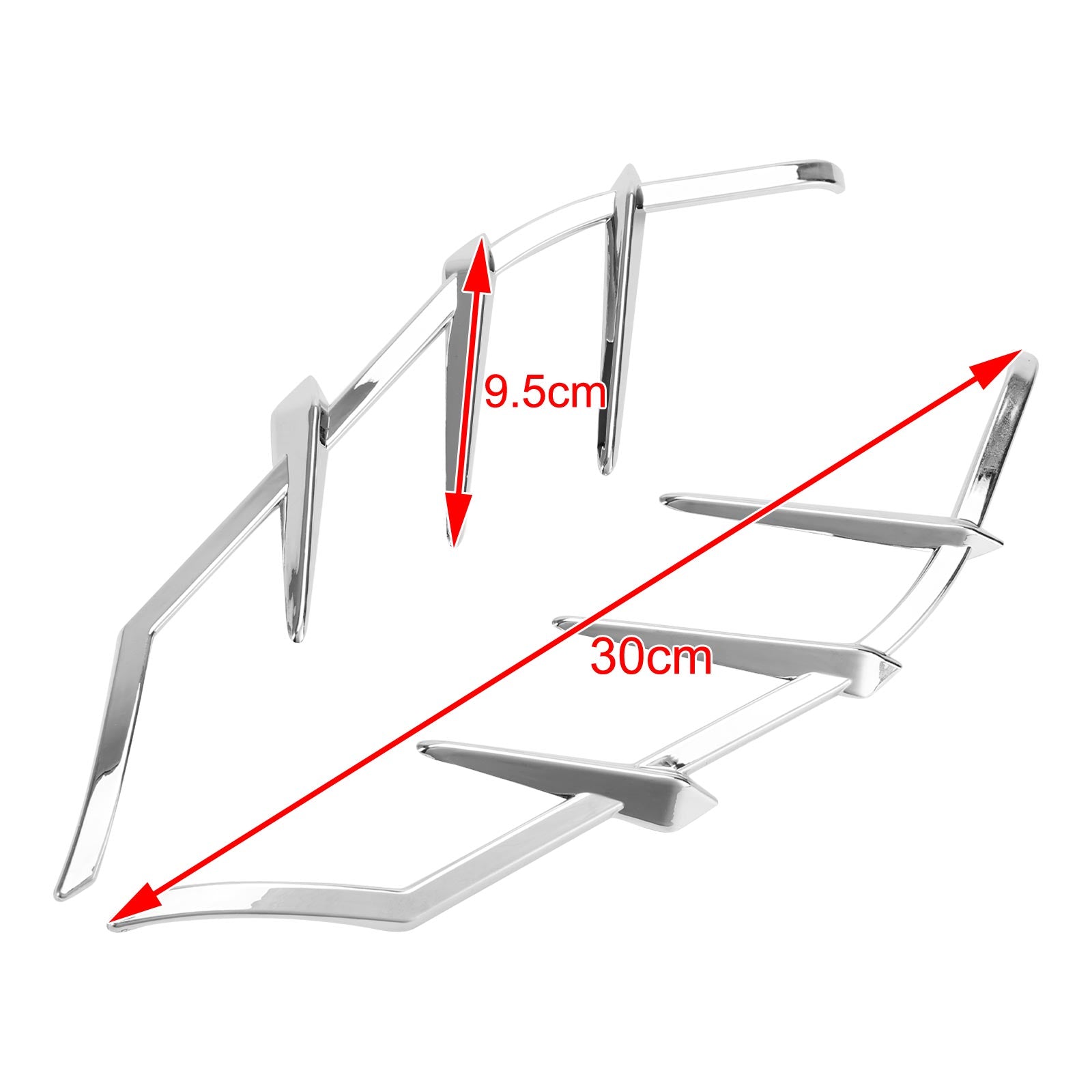 Chrome Mid-Frame Luchtgeleiders Versieringen Voor Road Street Electra Glide 2009-2023