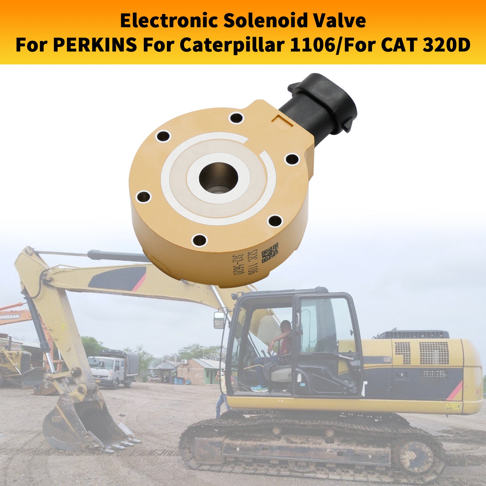 Électrovanne électronique de pompe à carburant 312-5620 adaptée à CAT 320D C6.6 C6 326-4635
