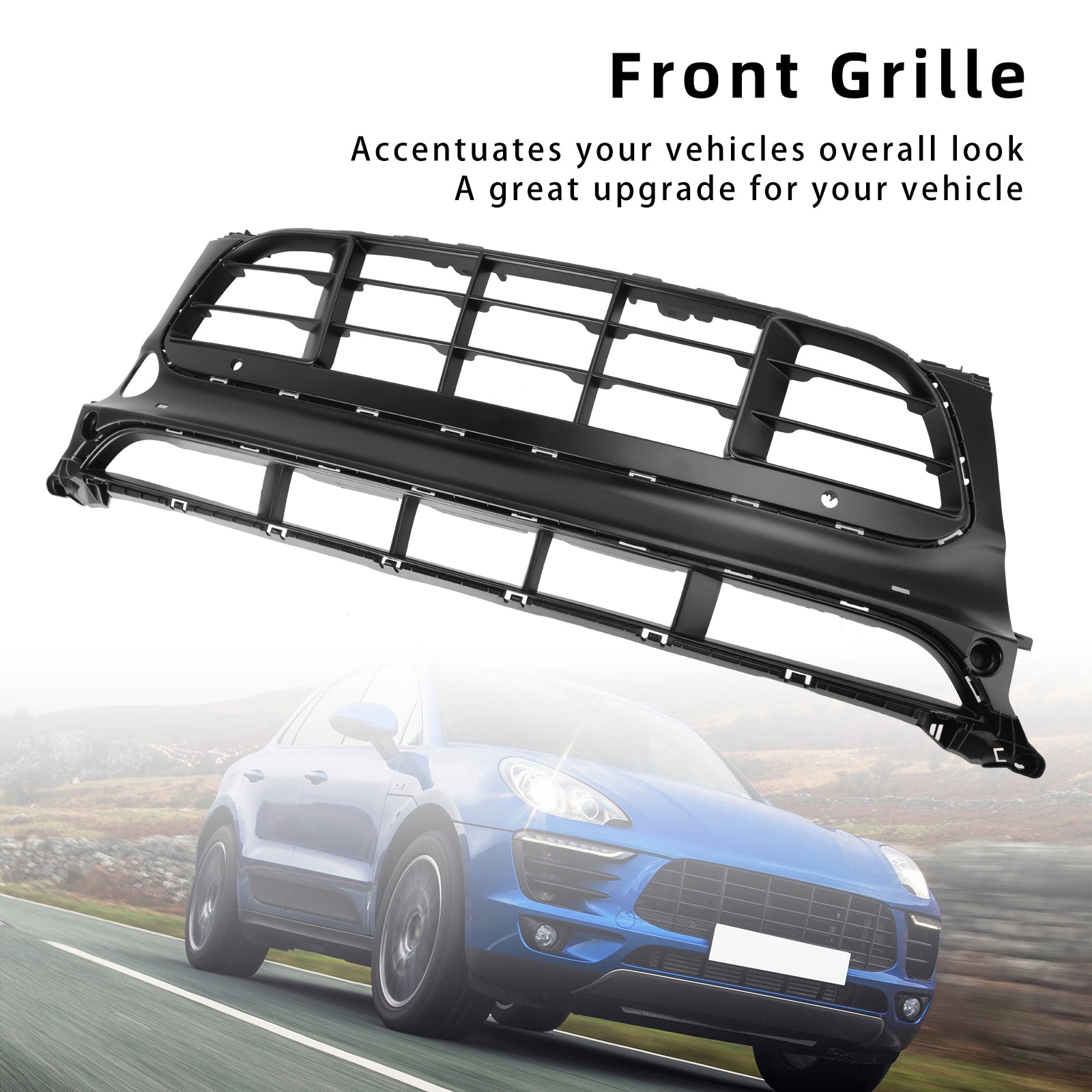 2014-2017 Porsche Macan GTS 95B voorbumpergrillrooster 95B807683-AG-0K1