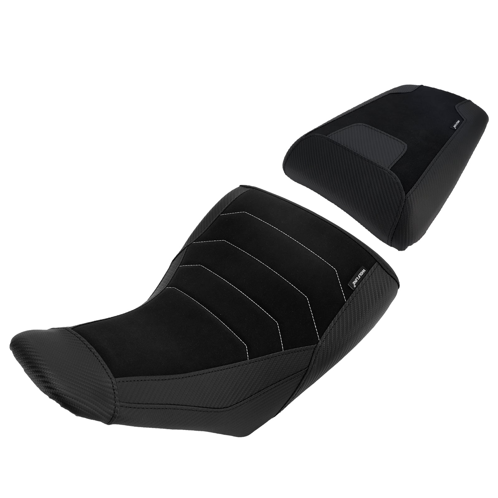 Lower Front&Rear Driver Seat Pillion Black Fits For Suzuki V-Strom Dl1050 23+