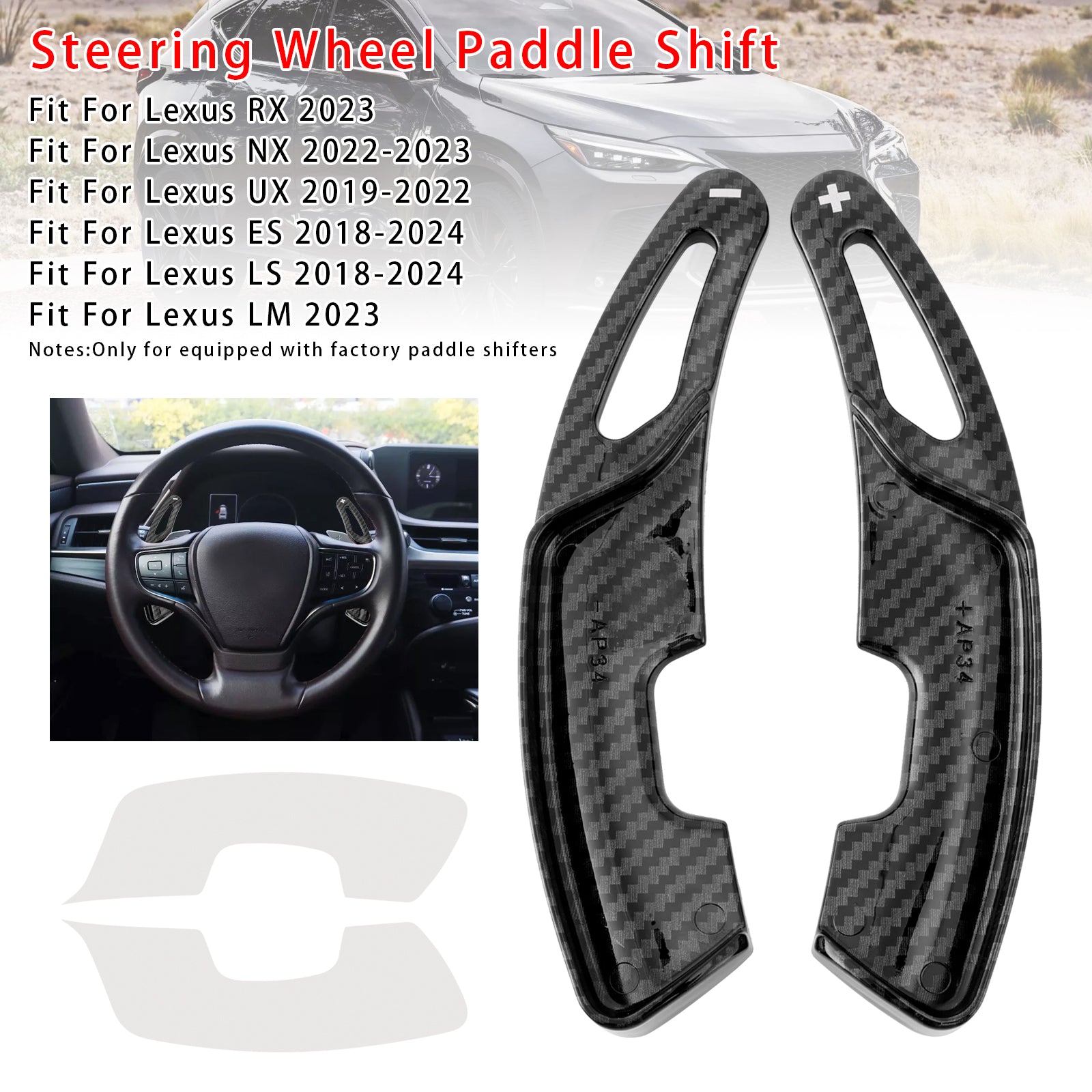 Lexus RX NX stuurwiel-shifterverlenging