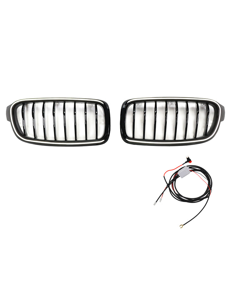 Parrilla frontal negra brillante para BMW Serie 3 F30 F31 F35 2012-2019
