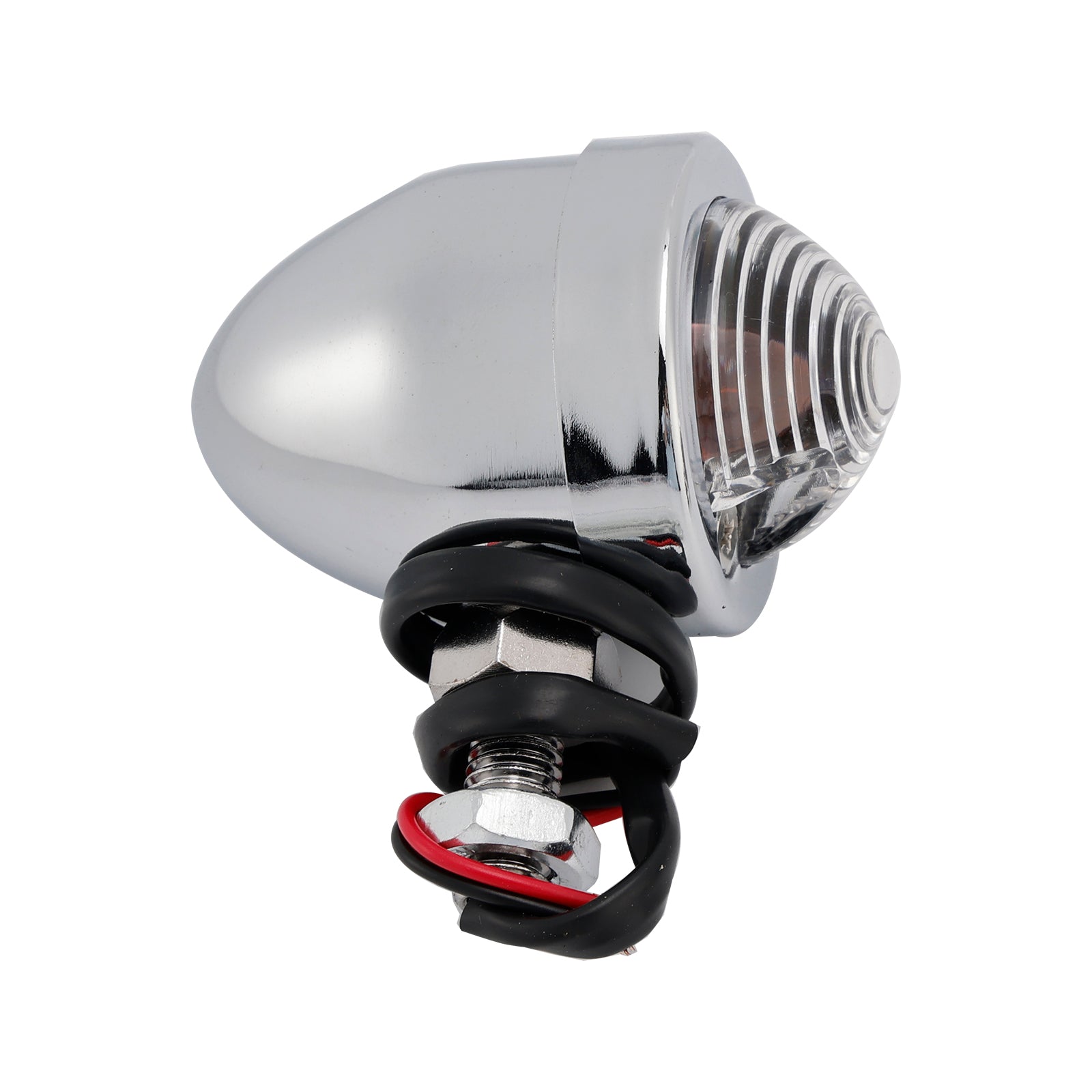 Motorcycle Beam Headlight Fog lampe personnalisée Chrome # D19 pour Racer Bobber Chopper