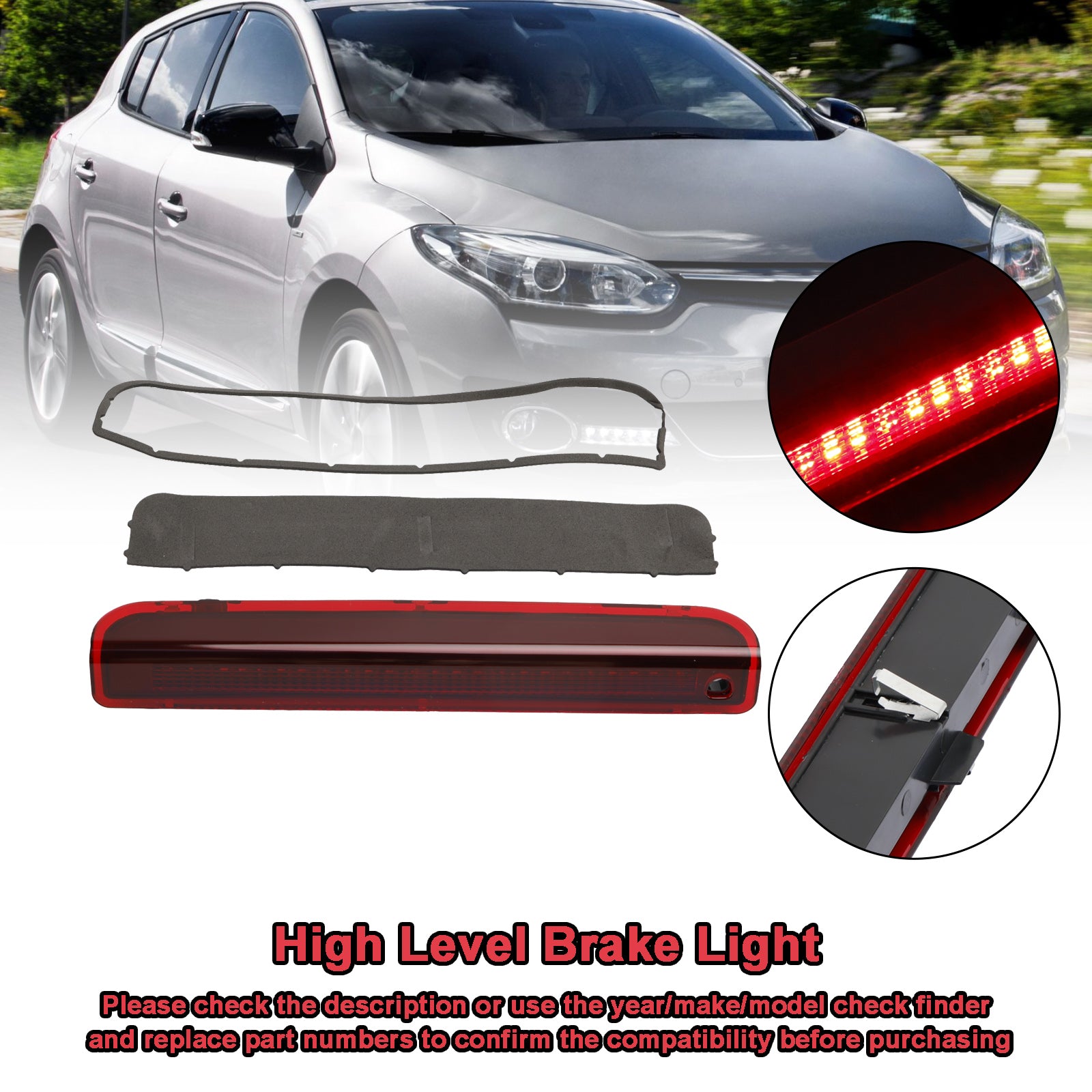 2008-2016 Renault Megane MK III Hatchback High Level 3rd LED Rear Brake Light 265900006R