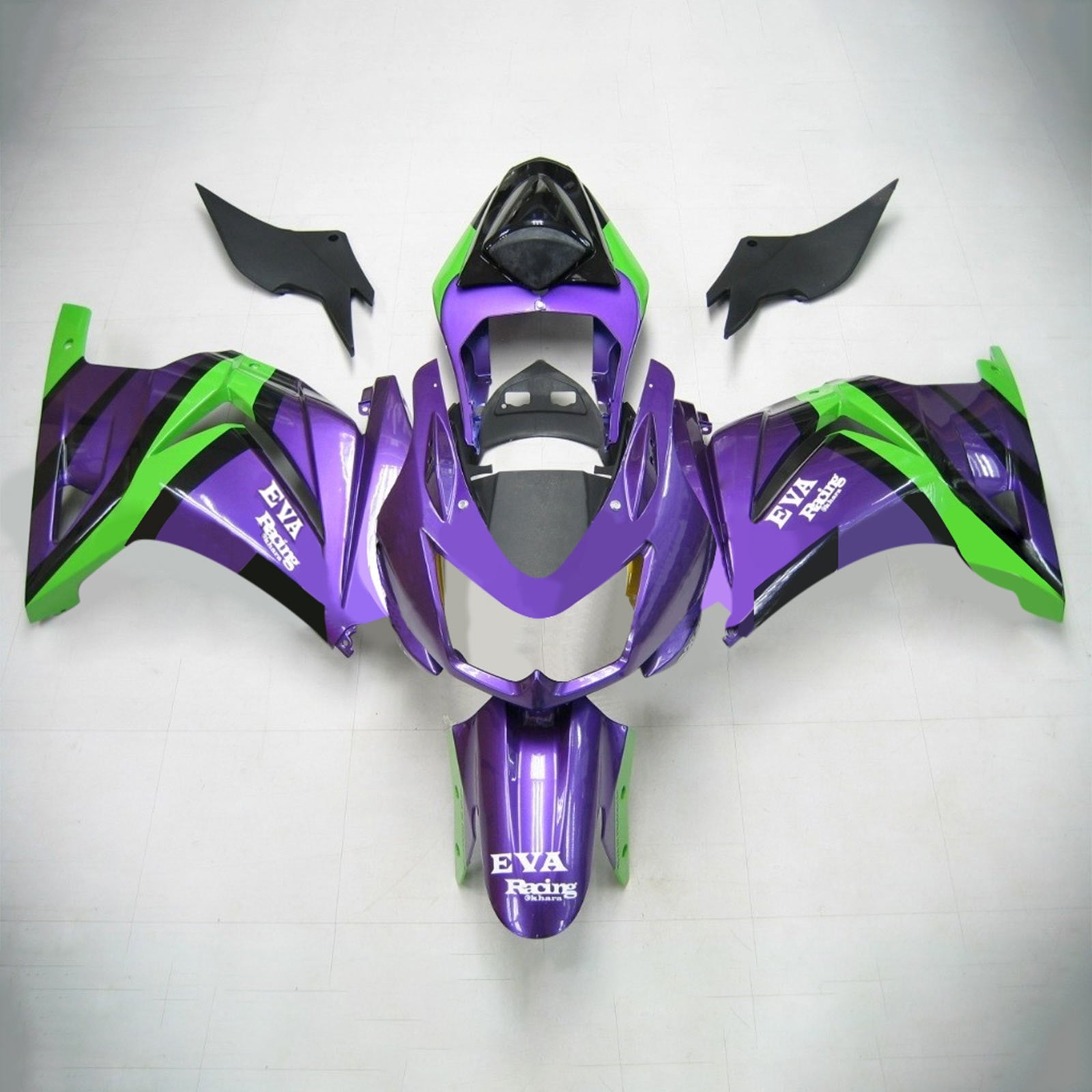 2008-2012 Kawasaki EX250/Ninja250 Kit de carenado de inyección Carrocería Plástico ABS