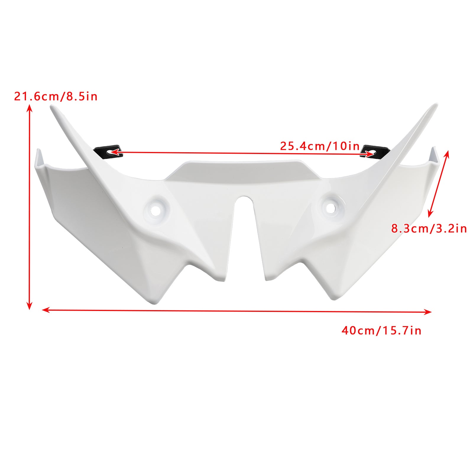 2021-2024 Kawasaki Z650 Front Downforce Spoiler Extension Fairing White