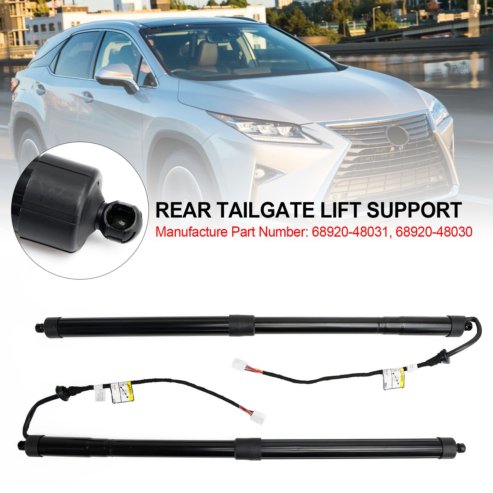 2016-2019 Lexus RX 350 BASE (VIN starts with J) 2PCS Rear Tailgate Support Struts 6892048031 6891048071