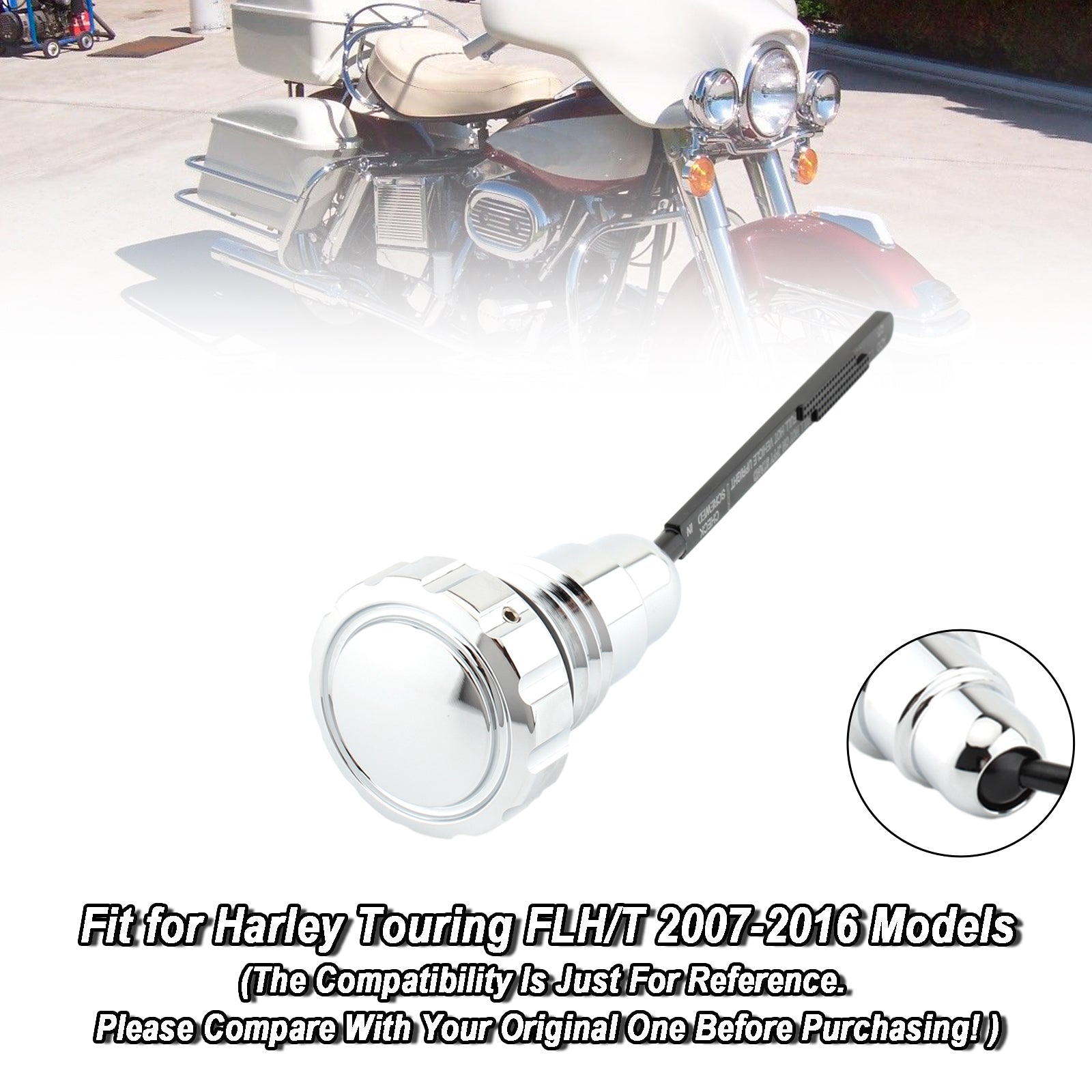 2007-2016 Harley Touring Flh/T Modèles Plug de capuchon de chariot à huile pour la tournée FLH/T