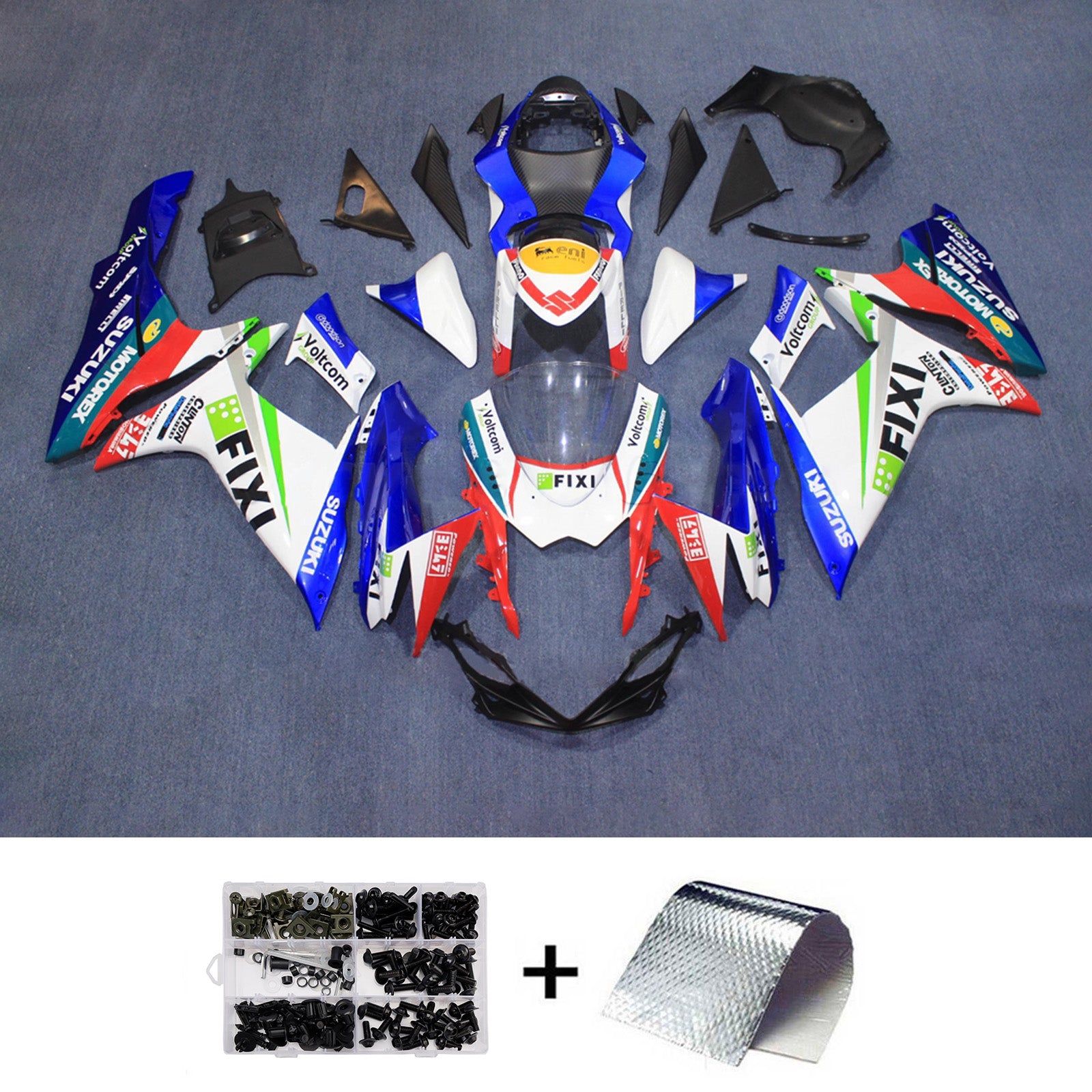 Injection Fairing Kit Bodywork Plastic ABS For Suzuki GSXR 600/750 2011-2026 K11