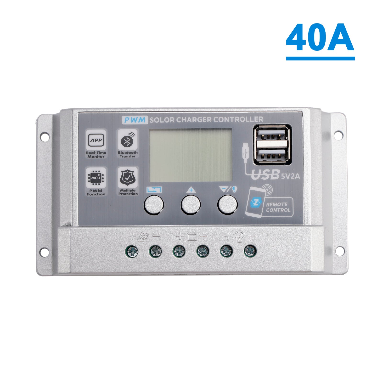 10A-60A PWM zonnecontroller Mobiele APP Intelligente bediening zonnecontroller