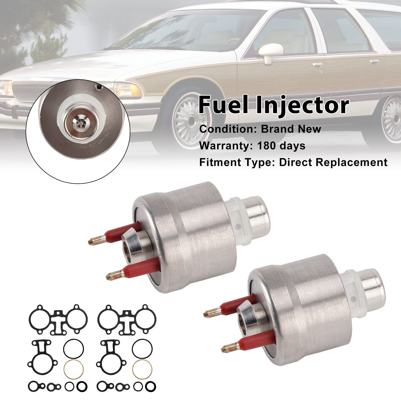 Fuel Injector 17111864 Fit Chevrolet Tahoe Fit GMC Yukon Fit Buick V8 5.7L