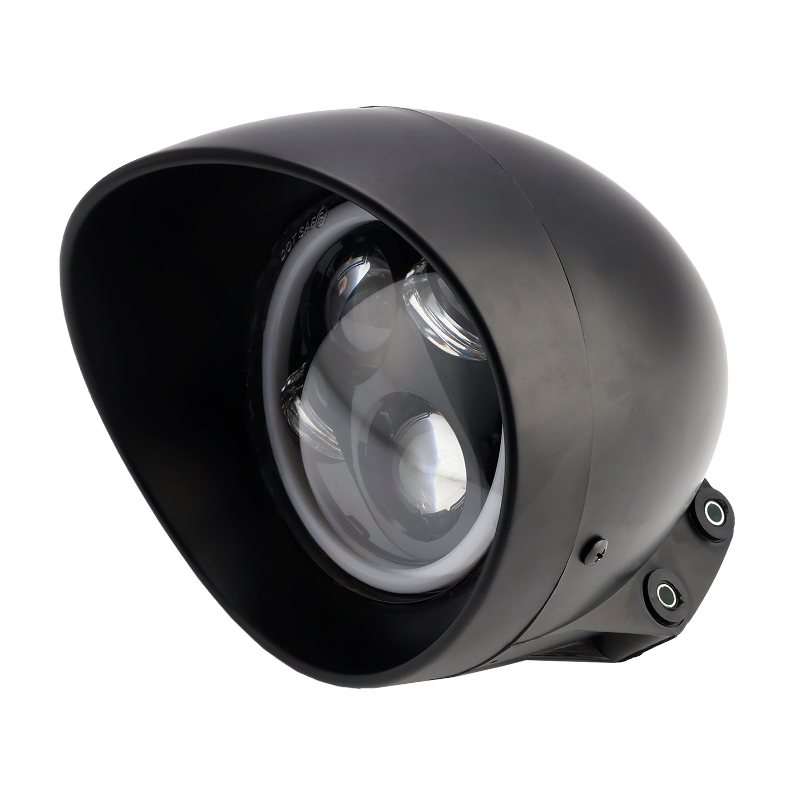 5.75" Phare avant universel à 4 ampoules pour moto, chromé