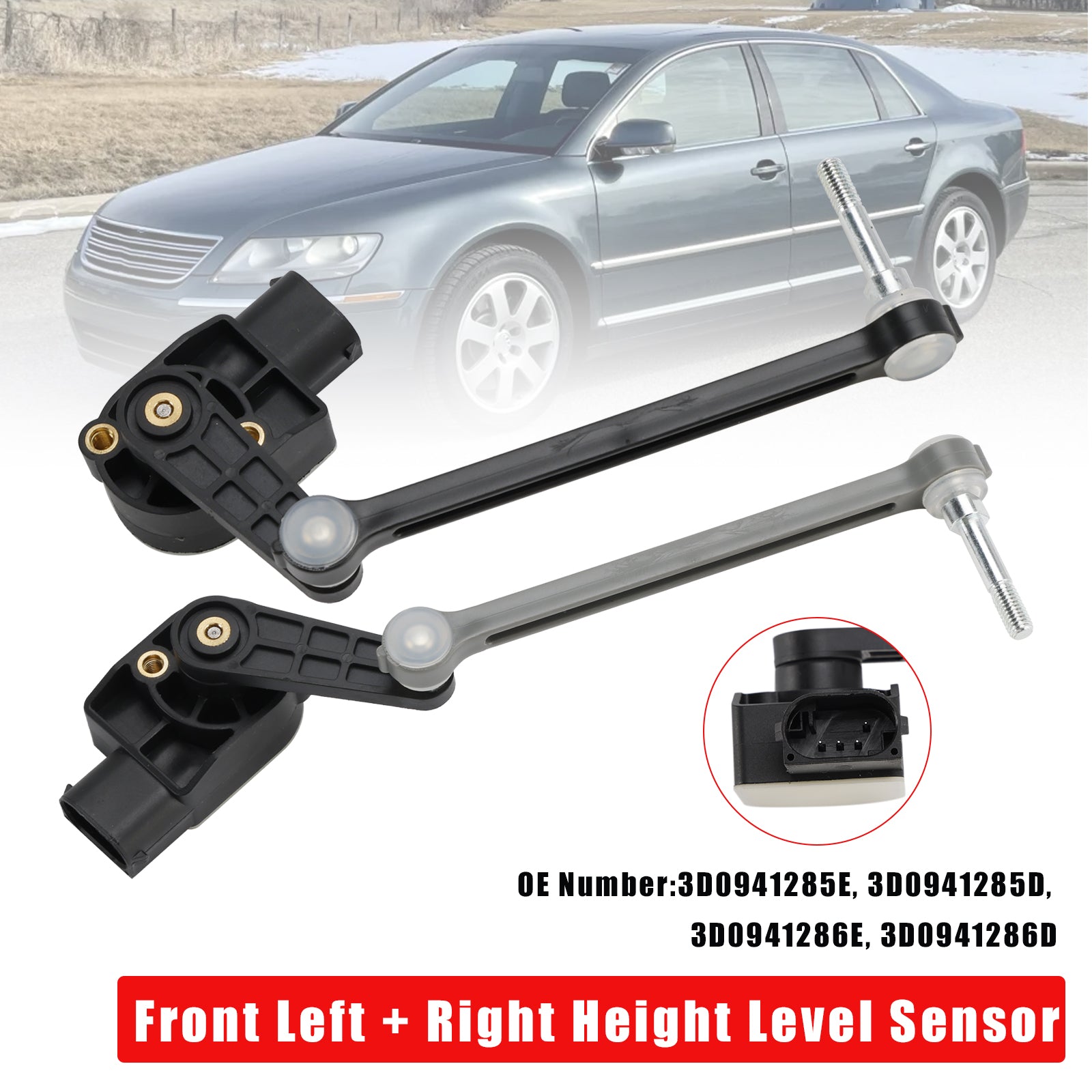 2x Front Left Right Height Level Sensor For VW Phaeton 3D 2002-2016
