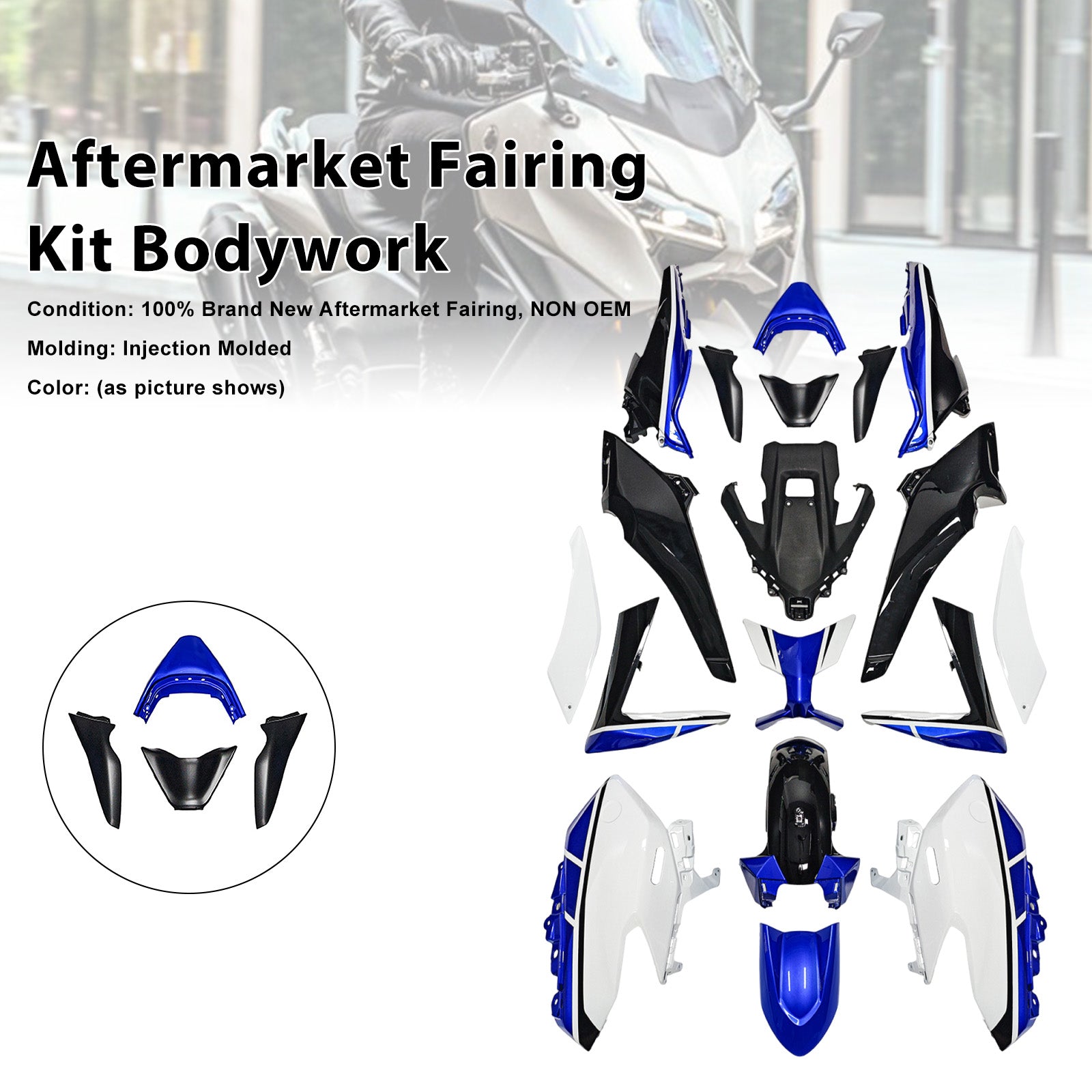 Kit de carénage de carrosserie par injection pour Yamaha TMAX560 2025-2026