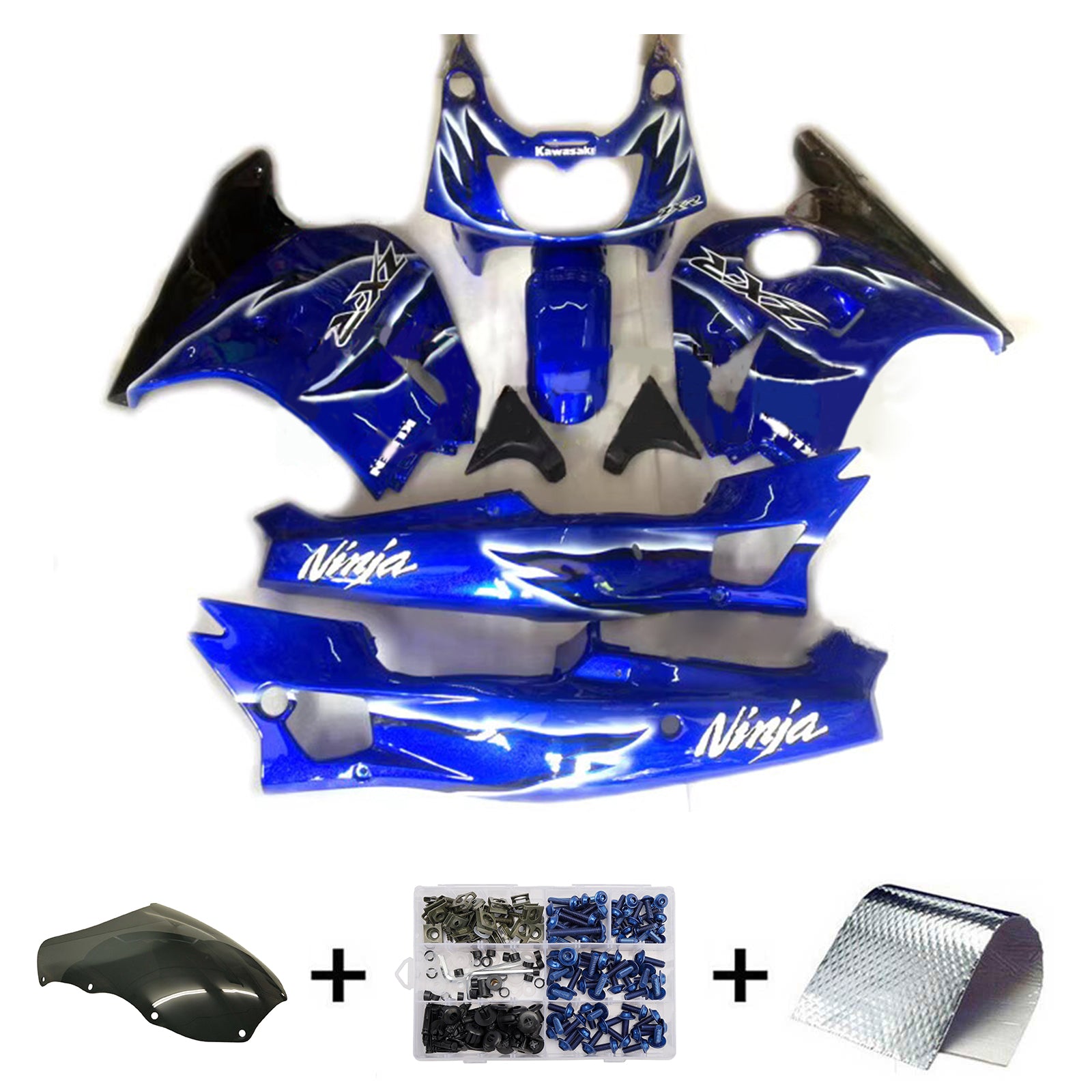 Kit carena iniezione carrozzeria in plastica ABS adatta per Kawasaki ZXR400 1992-1996