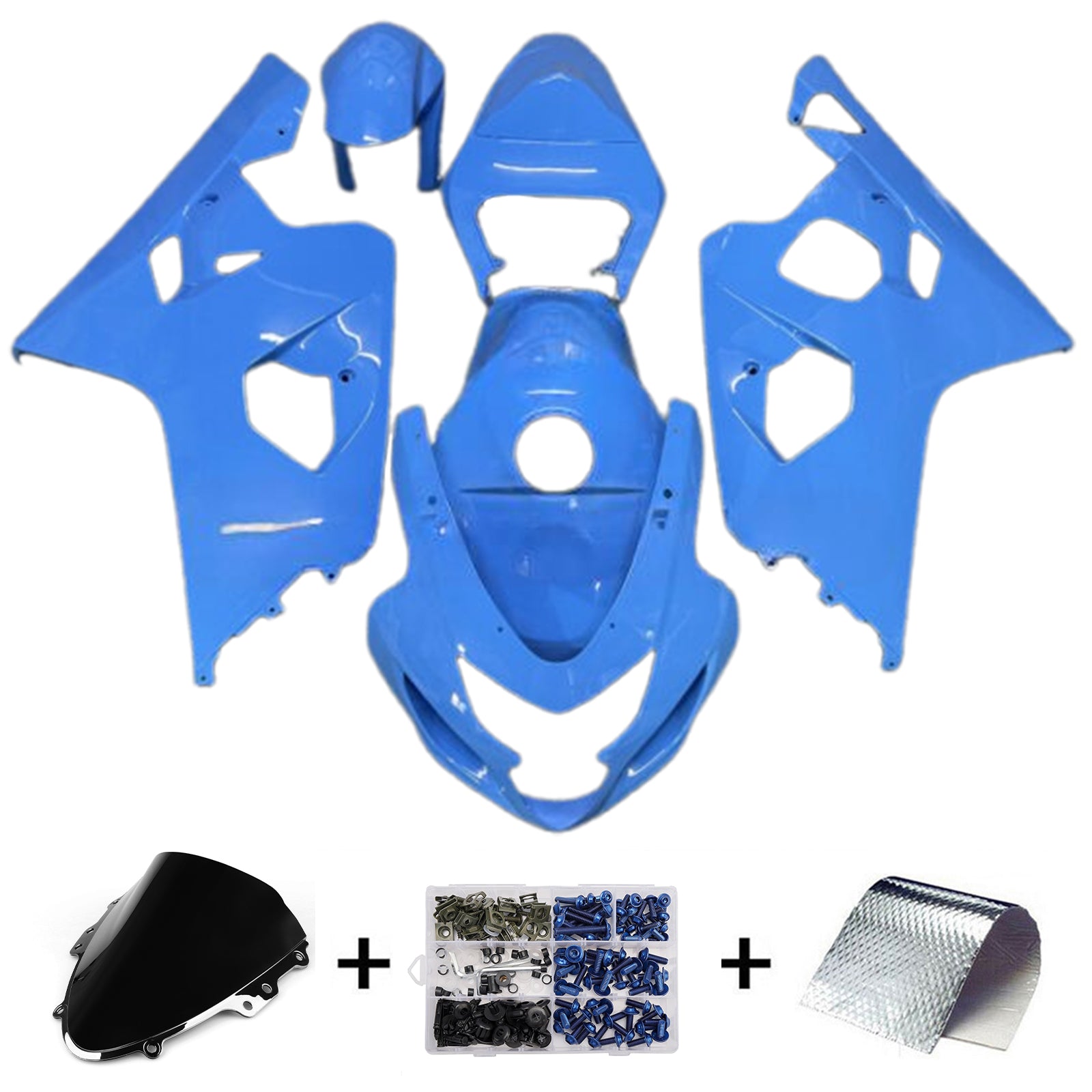 Kit na vstrekovanie kapoty karoséria plastový abs pre Suzuki GSXR 600/750 2004-2005 K4