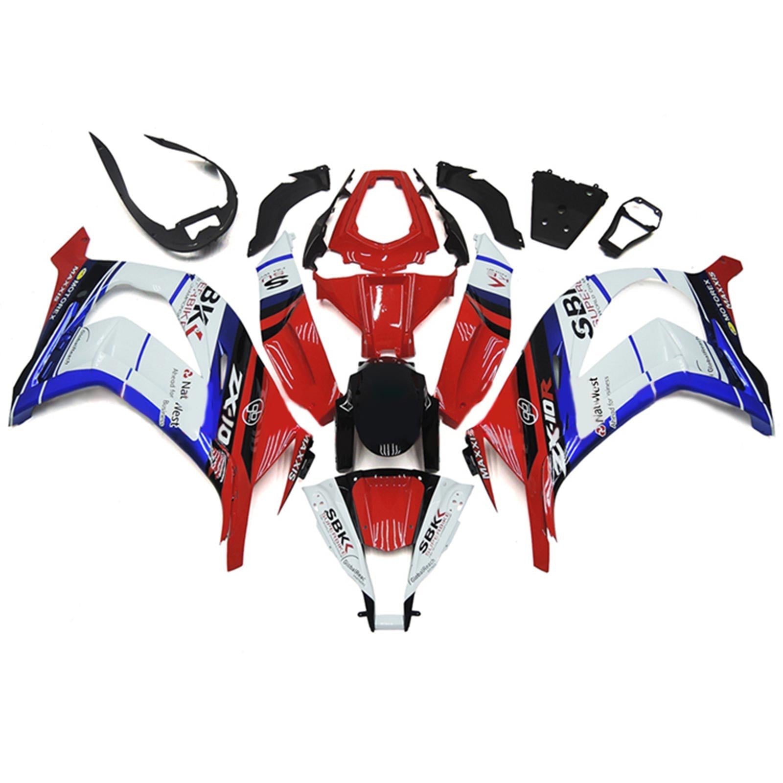 2011-2015 Kawasaki ZX10R Fairing Kit Bodywork Plast Abs
