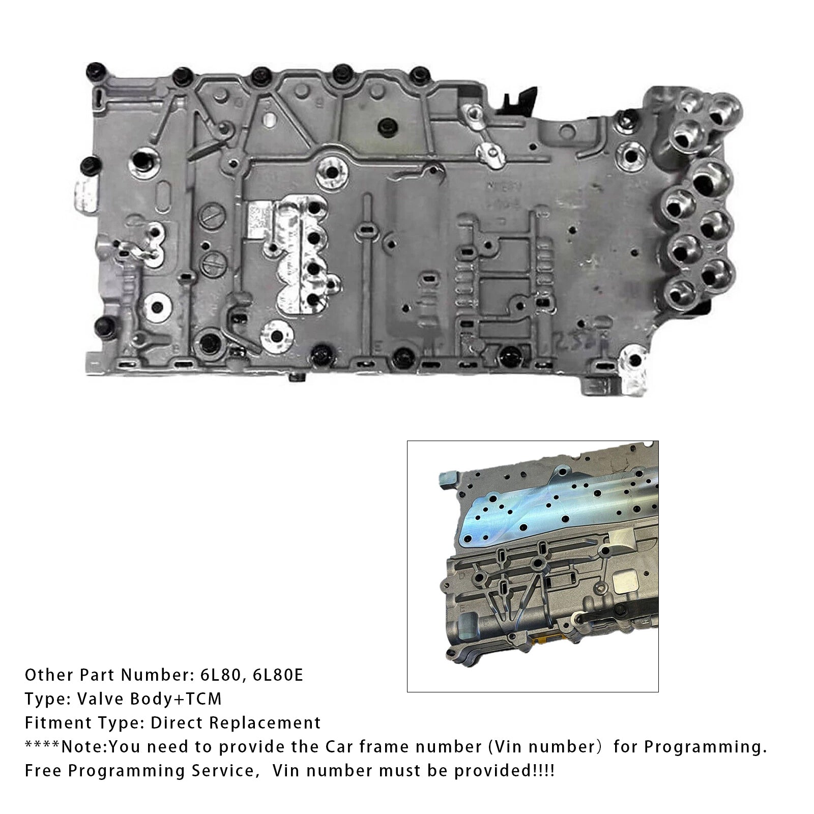 Pontiac 2008-2009: Cuerpo de válvulas G8 6L80 6L80E + módulo de control de transmisión & Solenoide