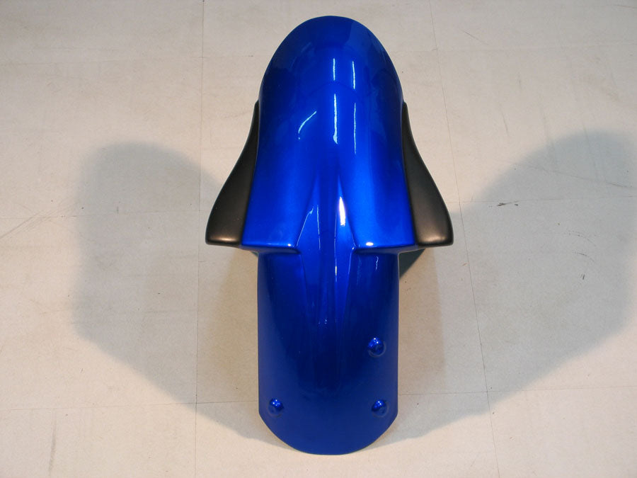2005-2006 Kawasaki ZX6R 636 Amotopart stroomlijnkappen blauw zwart Ninja Racing douanekuip