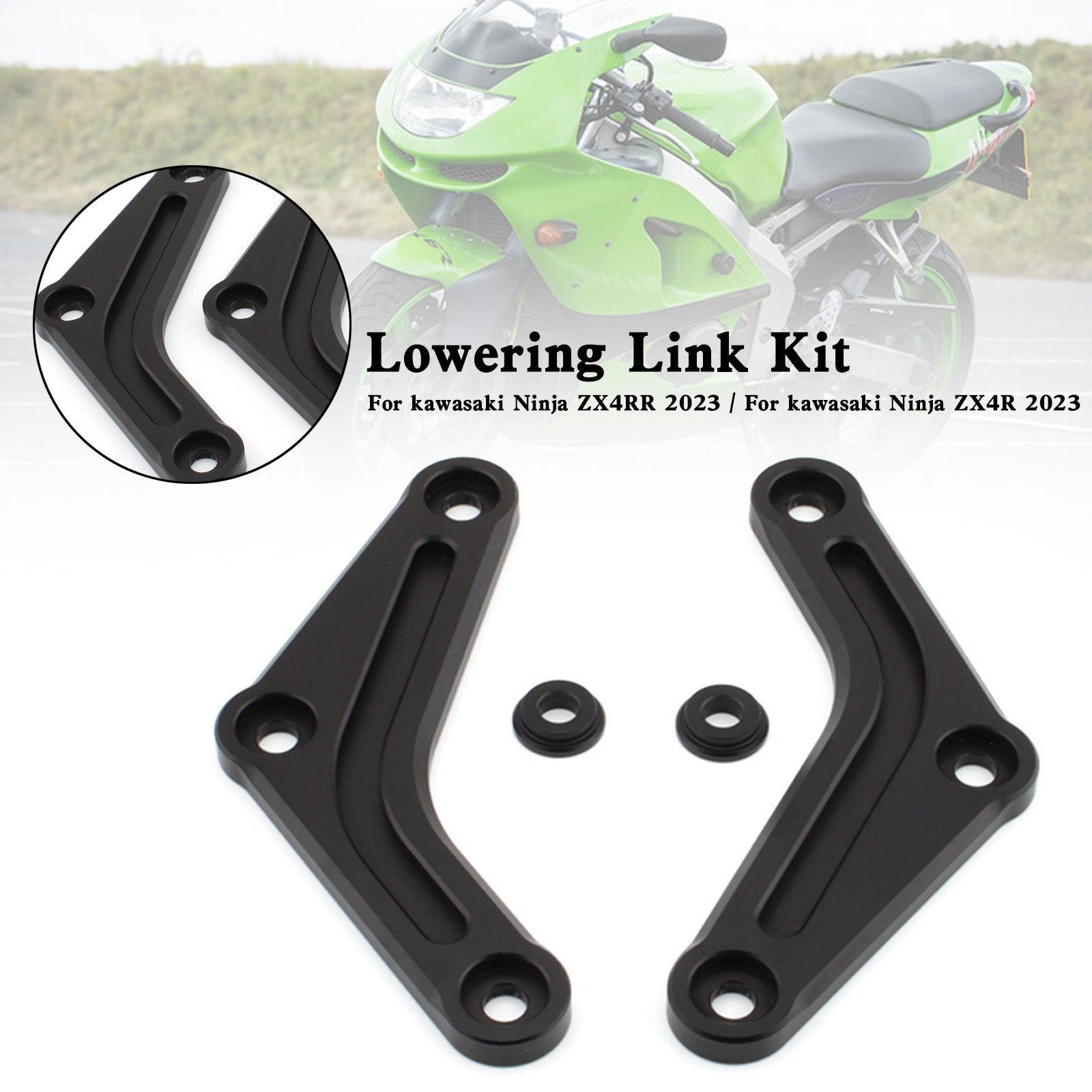 Justerbar sänkningslänkpaket för Kawasaki Ninja ZX-4R/ZX4RR 2023 ZX4R