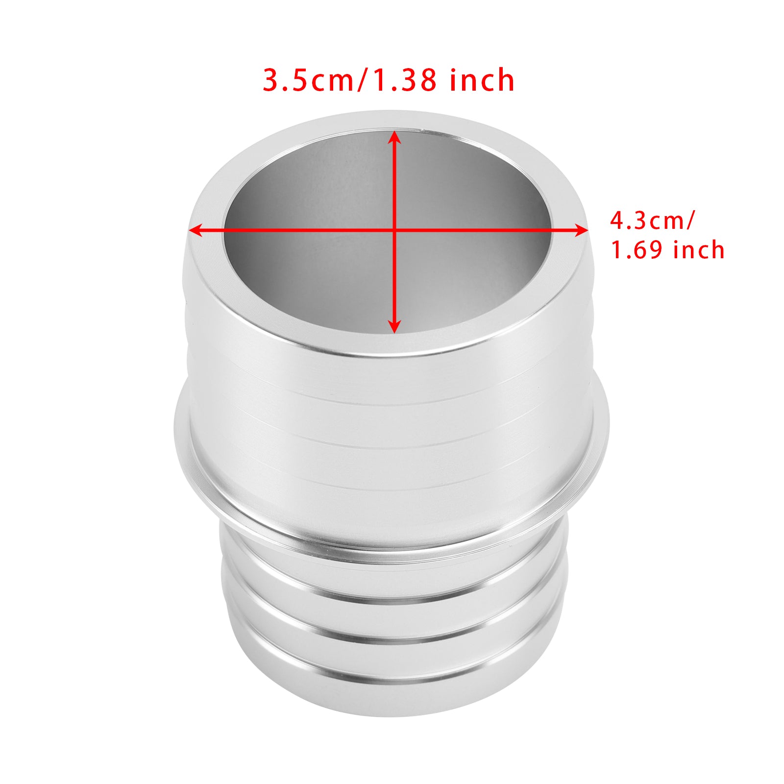 1-1/2" to 1-3/4" Inch Hose Barb Splice Coupler Repair Reducer Fitting Adapter