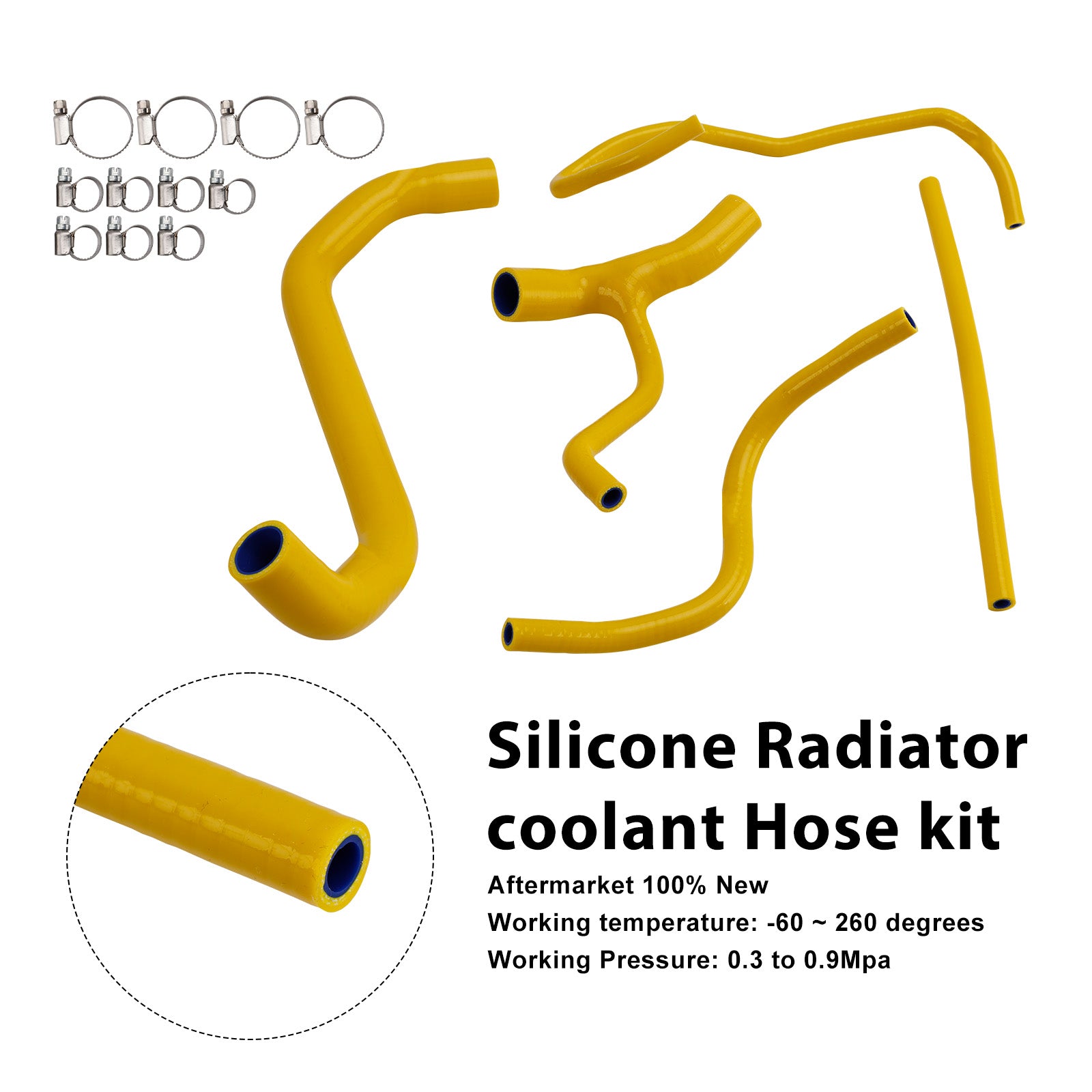 2022-2025 Aprilia Tuareg 660 Silicone Radiator coolant Hose