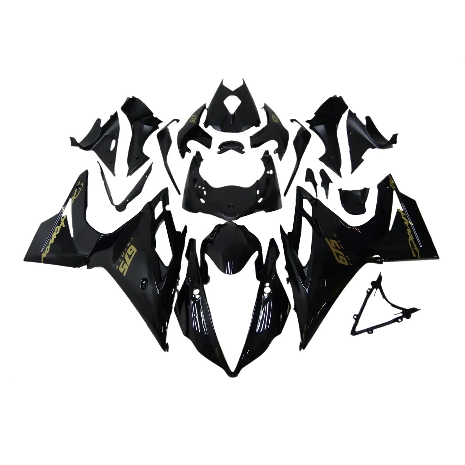 2013-2016 Triumph Daytona 675 Kit Carénage Carrosserie Plastique ABS