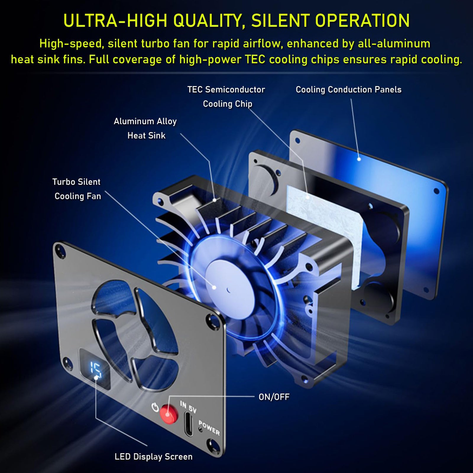 Kylkamera Kamera Radiator Temperaturkontroll Skärm Display Camera Live Radiator