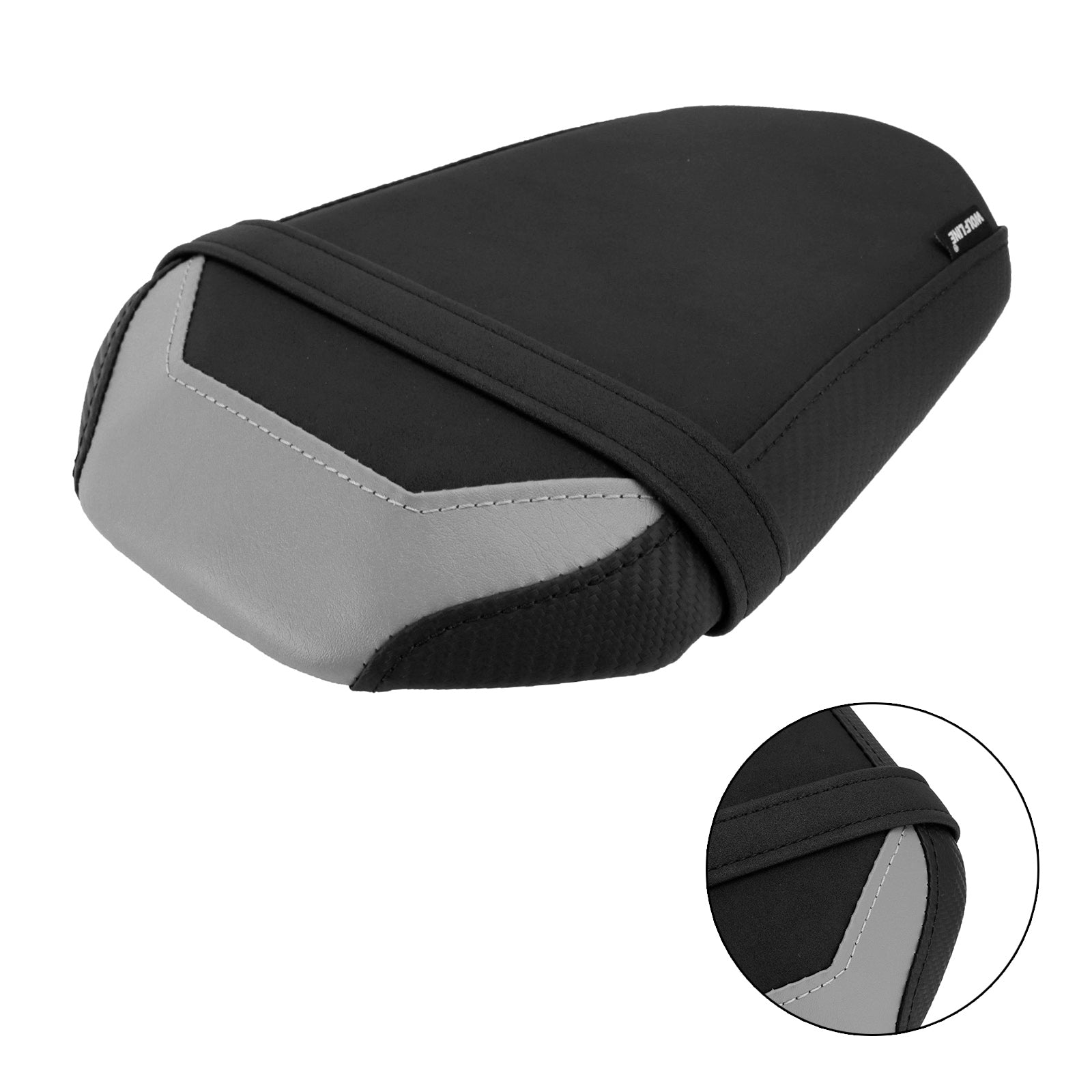 2025+ Yamaha Mt-07 Fz-07 Fz 07 Coussin de passager arrière plat Pu noir