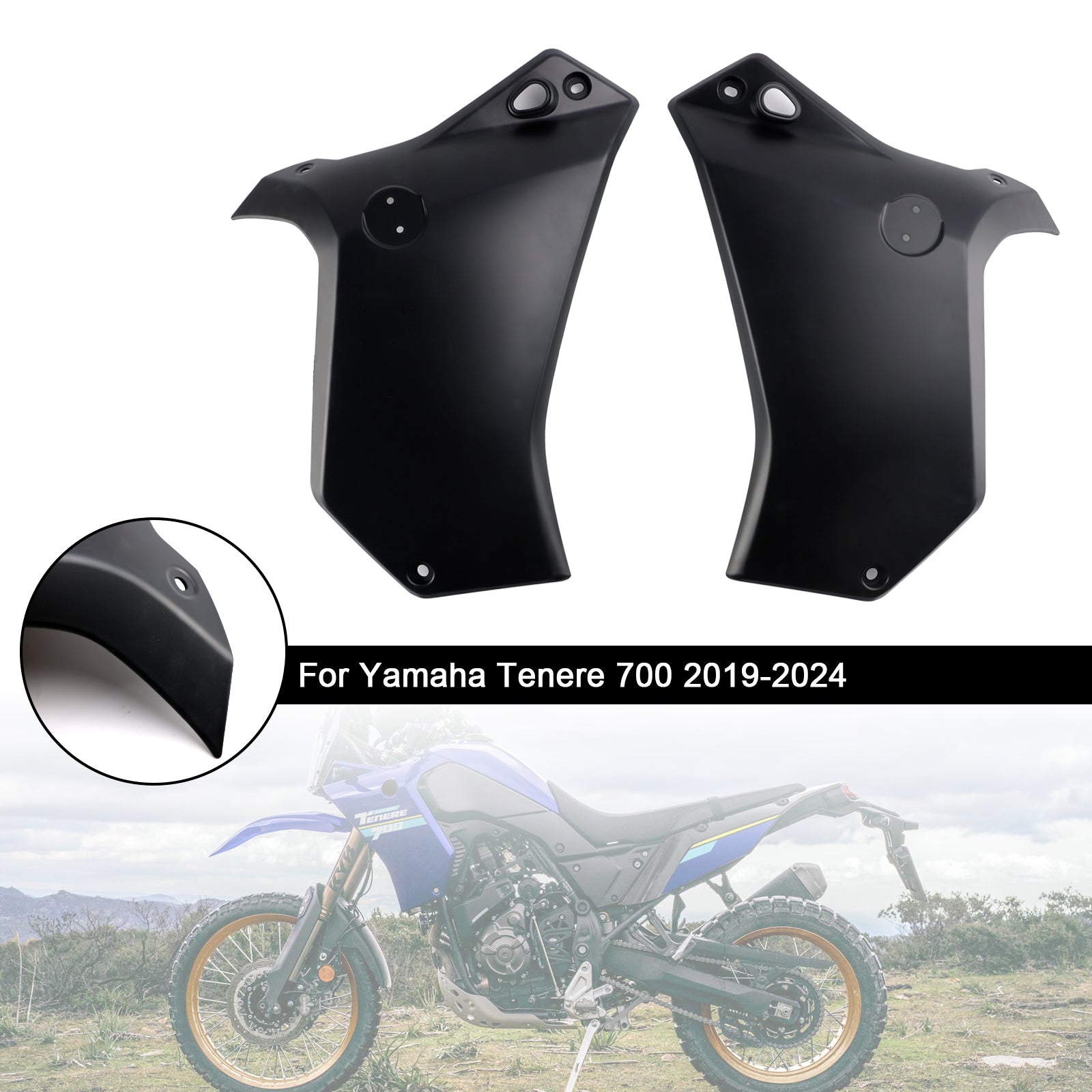 2019-2024 YAMAHA TENERE 700 SIDA RAMPANE PANEL SKOTSER Täckning