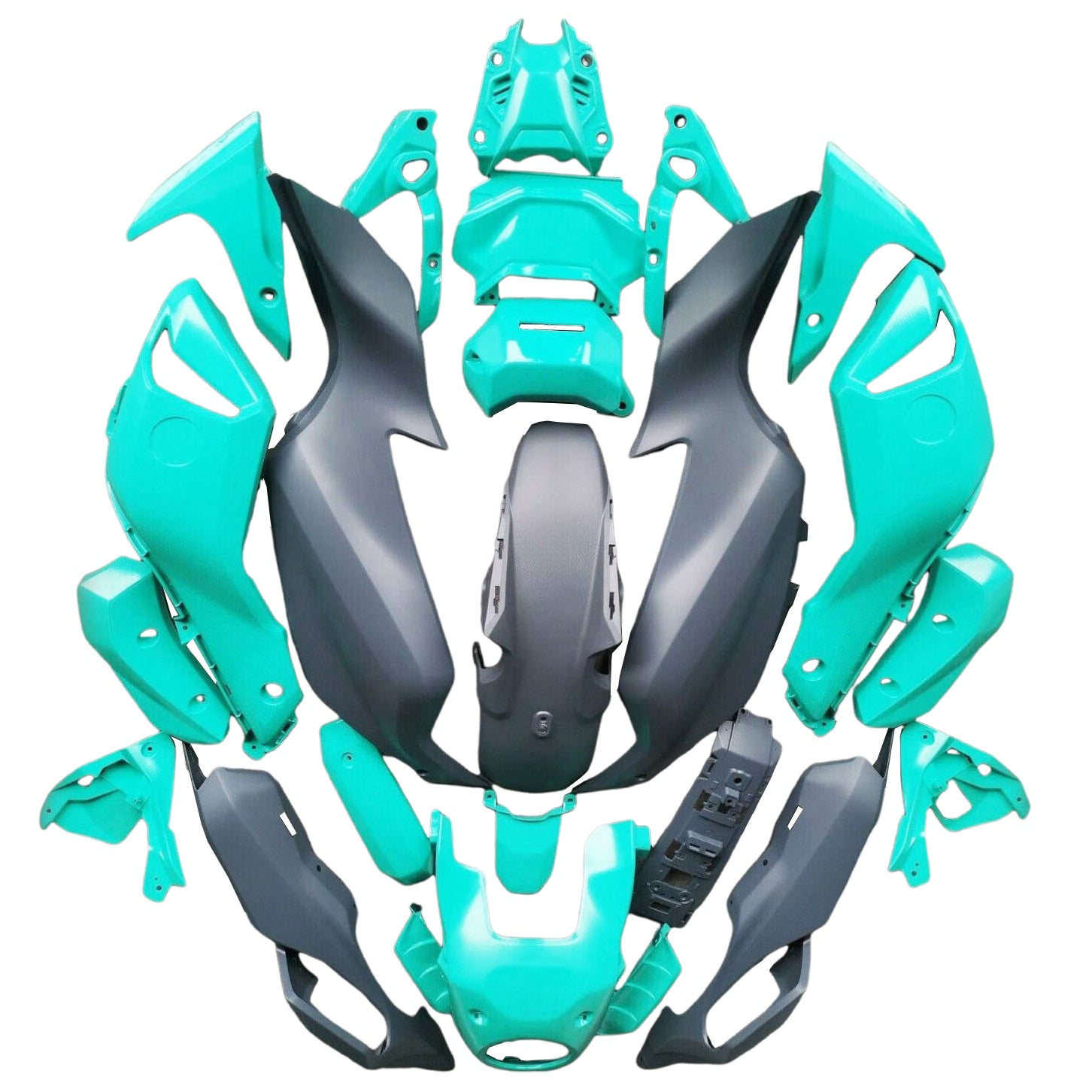 2012-2017 Yamaha MT-07 FZ-07 Kit de carénage injection de carrosserie en plastique Abs