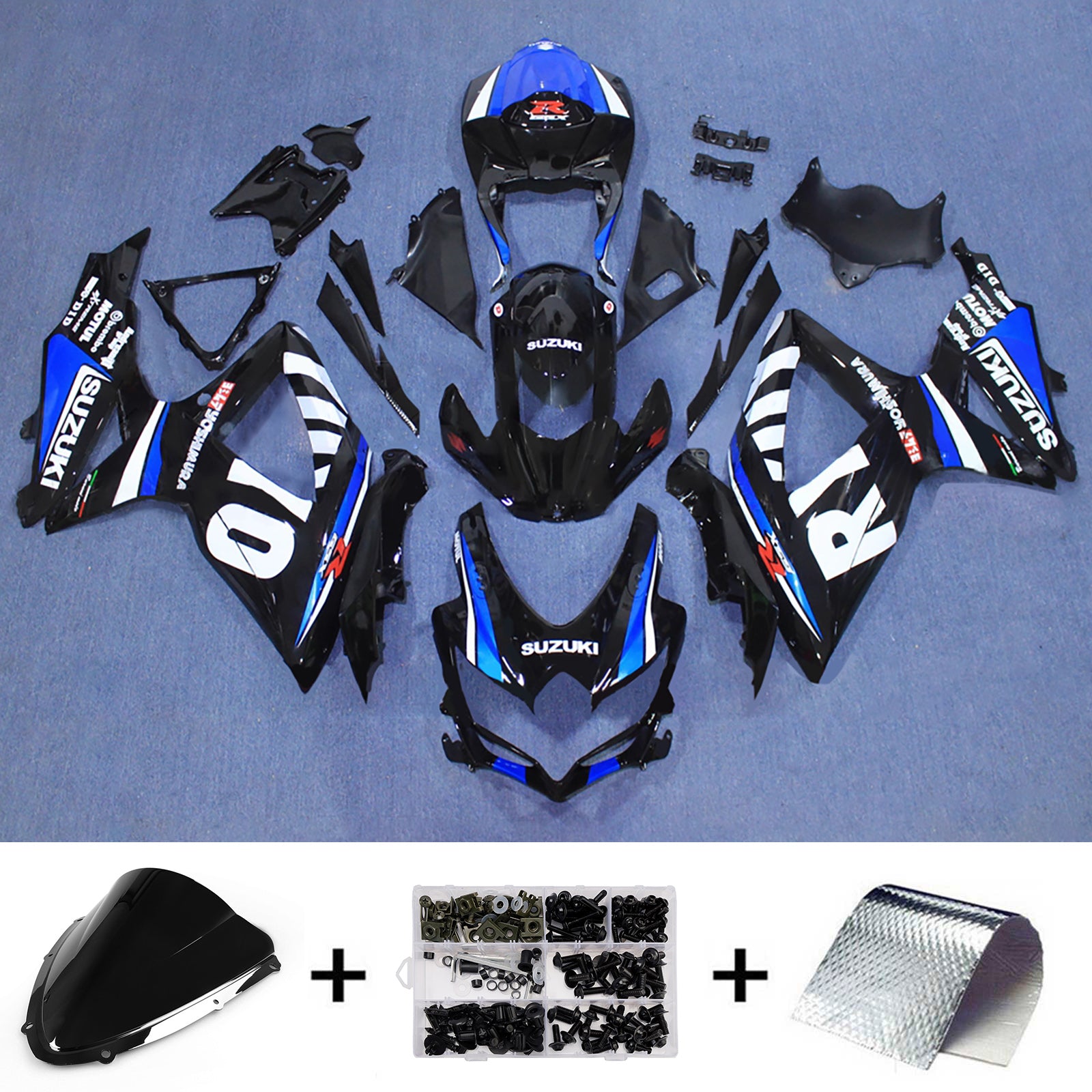 Injection Fairing Kit Bodywork Plastic ABS For Suzuki GSXR 600/750 2008-2010 K8