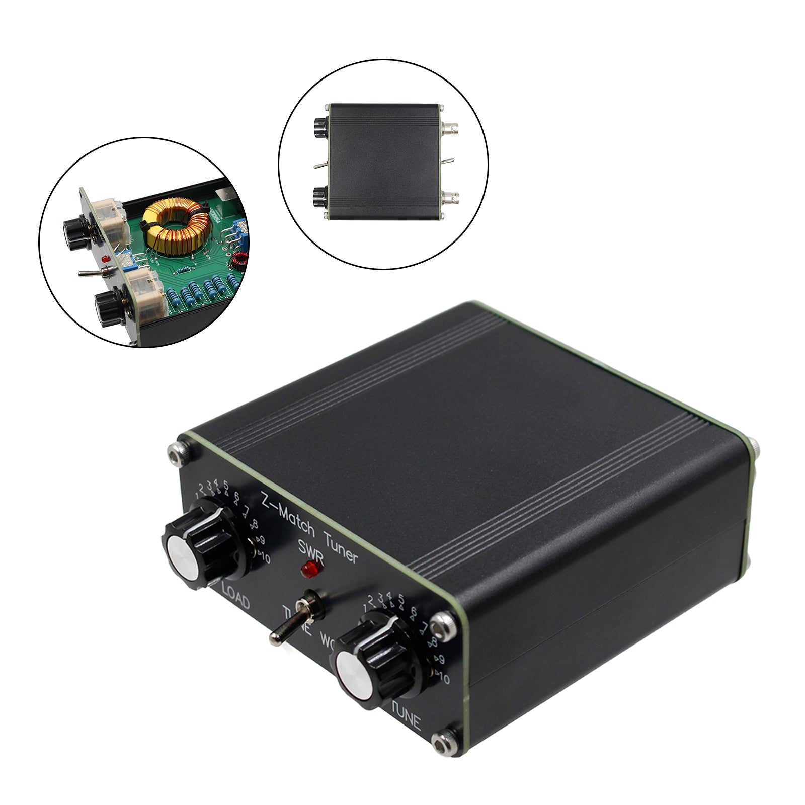 Z-Match QRP Handleiding Tuner Antennetuner HAM Adapter 3-28 MHz BNC Interface