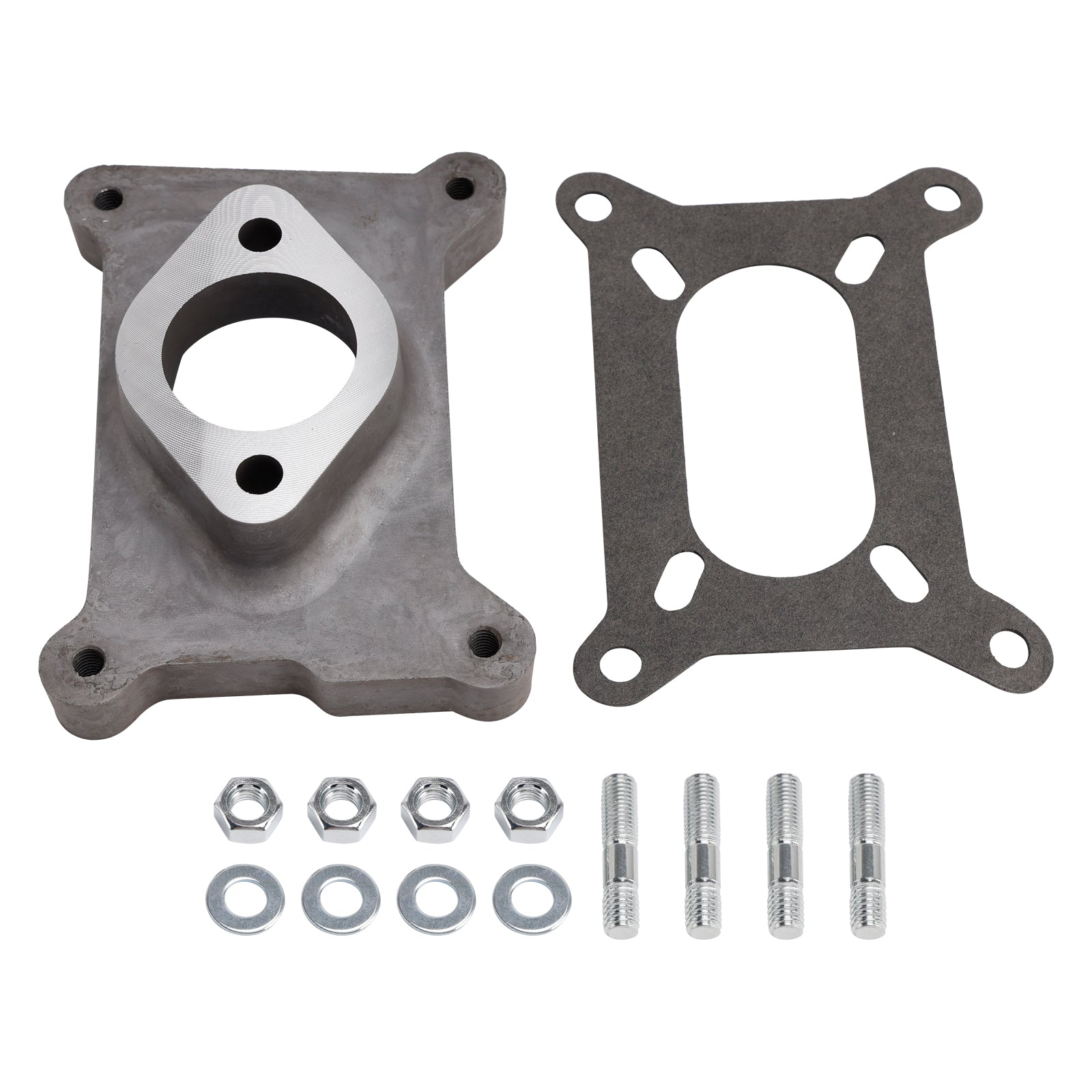 2044 One Natural Aluminum Performance Carburetor Adapter 2044